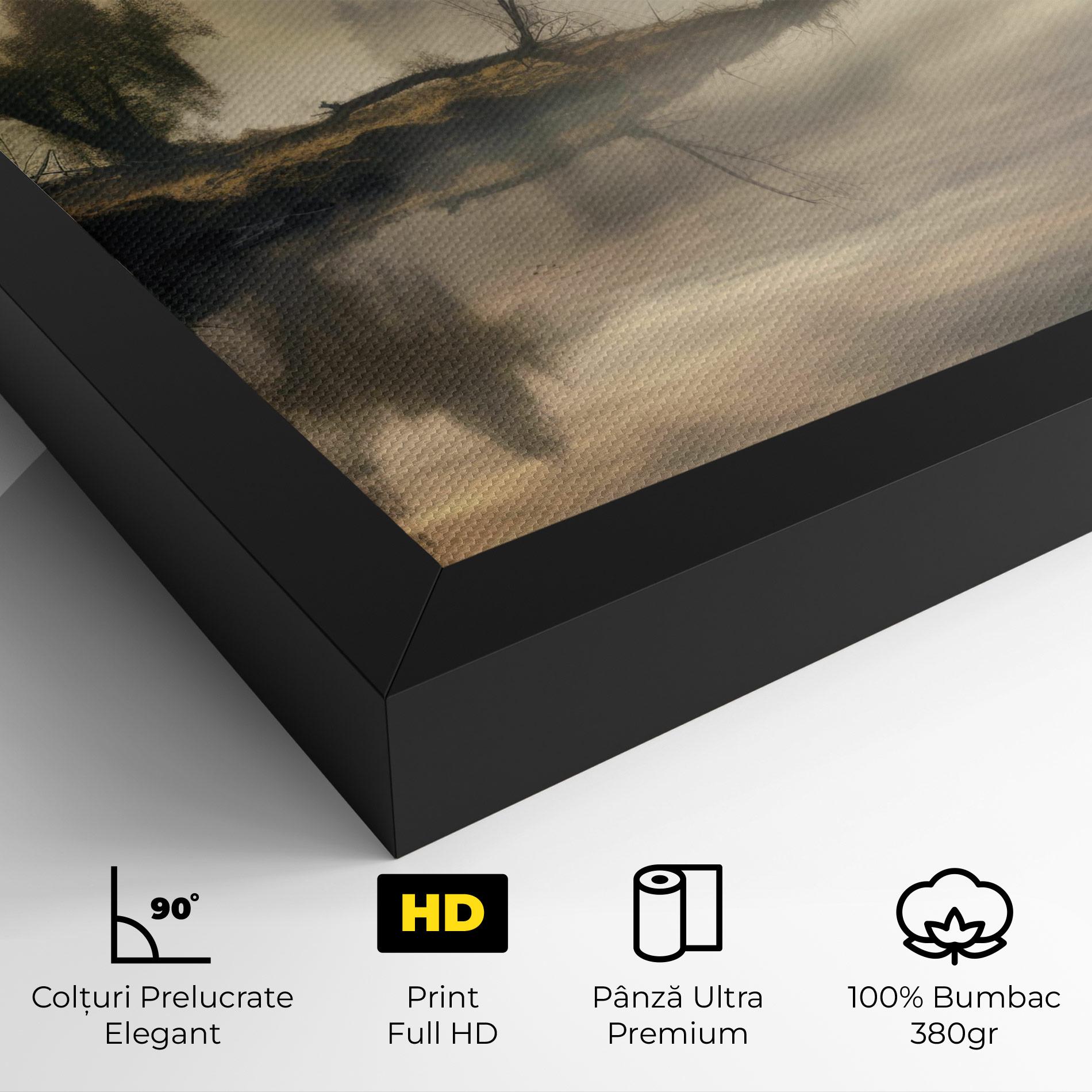 Tablou Canvas Foggy Morning mockup 4