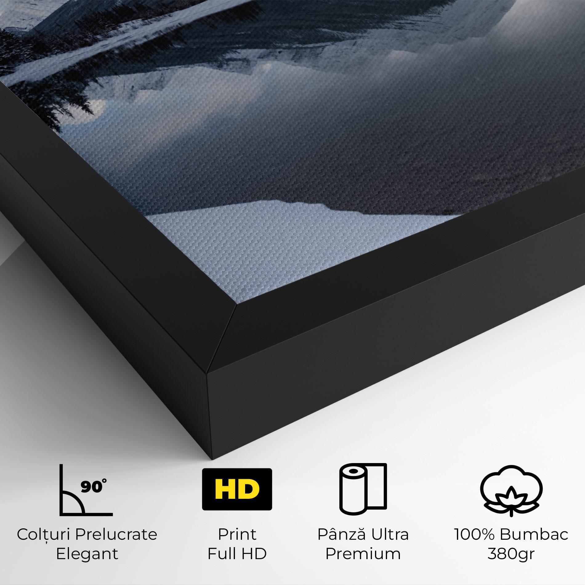 Tablou Canvas Grey Lake mockup 4