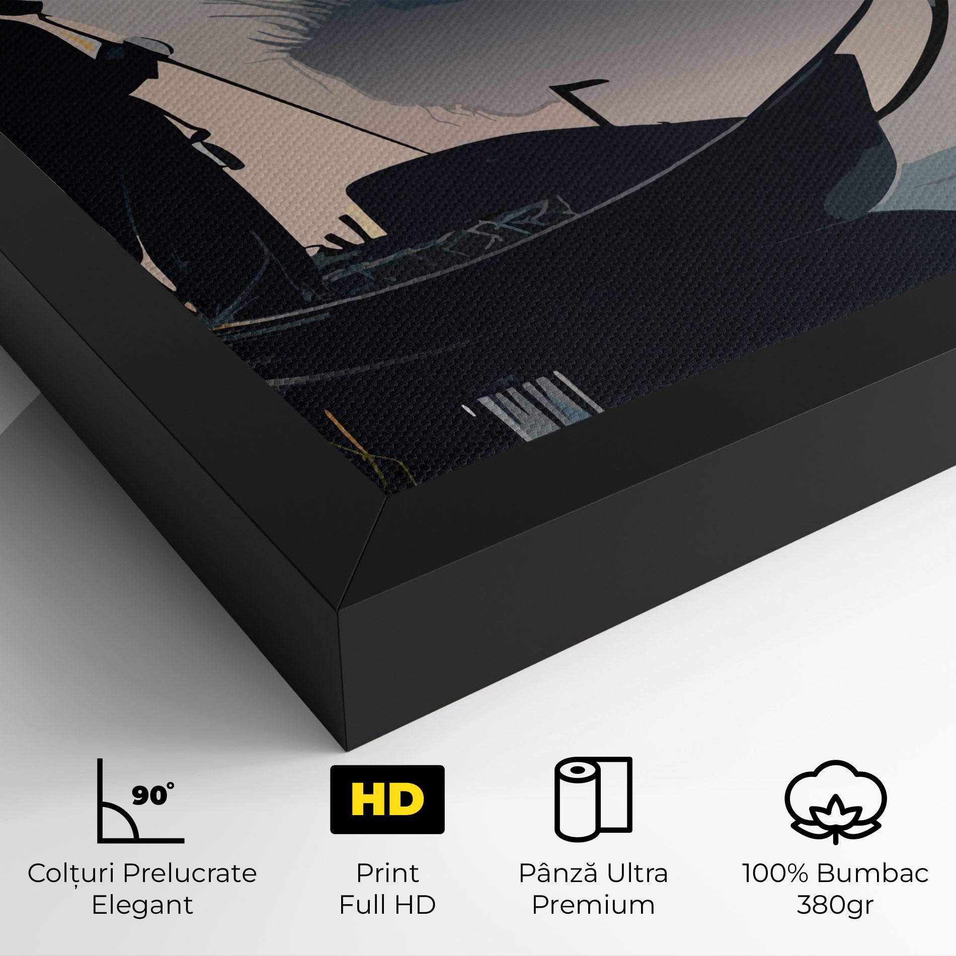 Tablou Canvas Japan Lake Man mockup 4