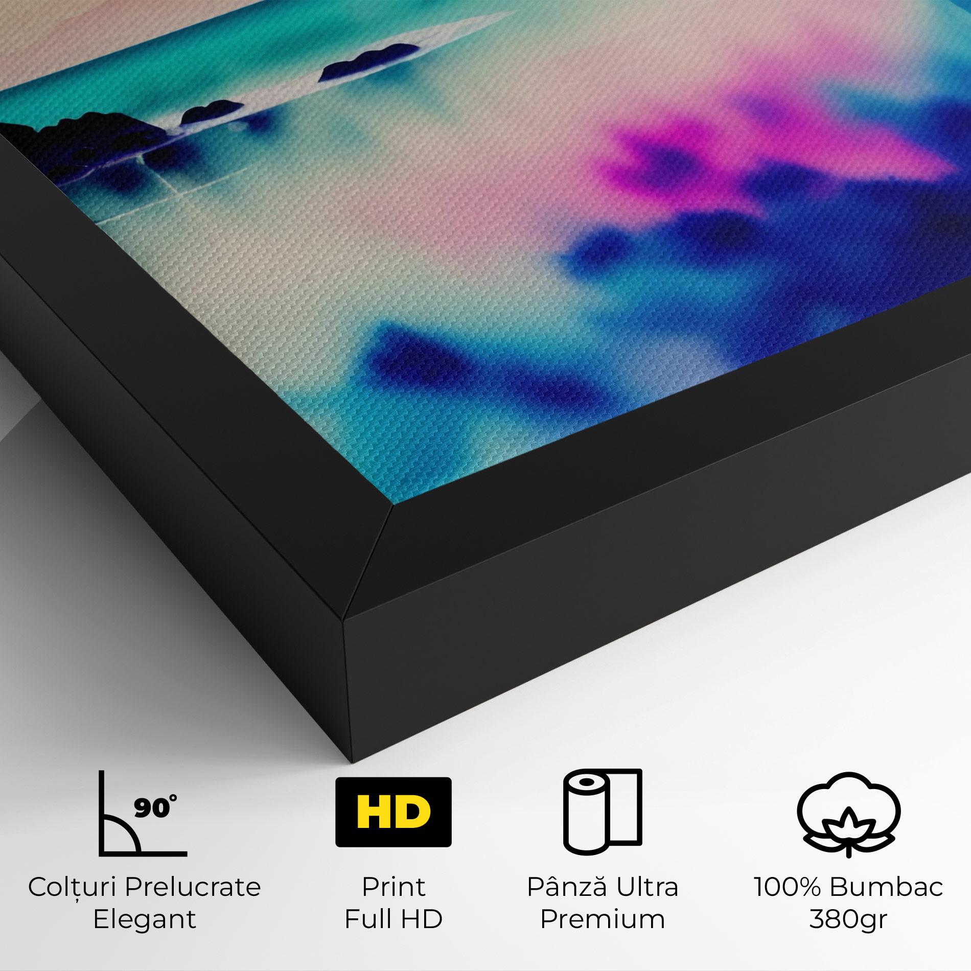 Tablou Canvas Lake Painting mockup 4