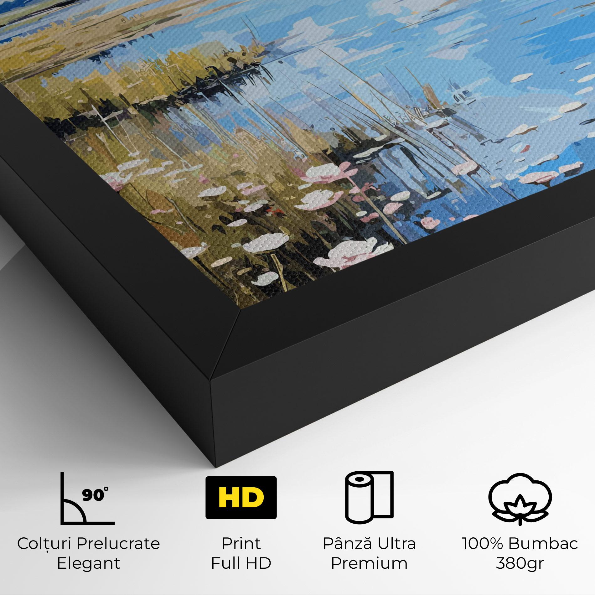 Tablou Canvas Riverside Flowers mockup 4