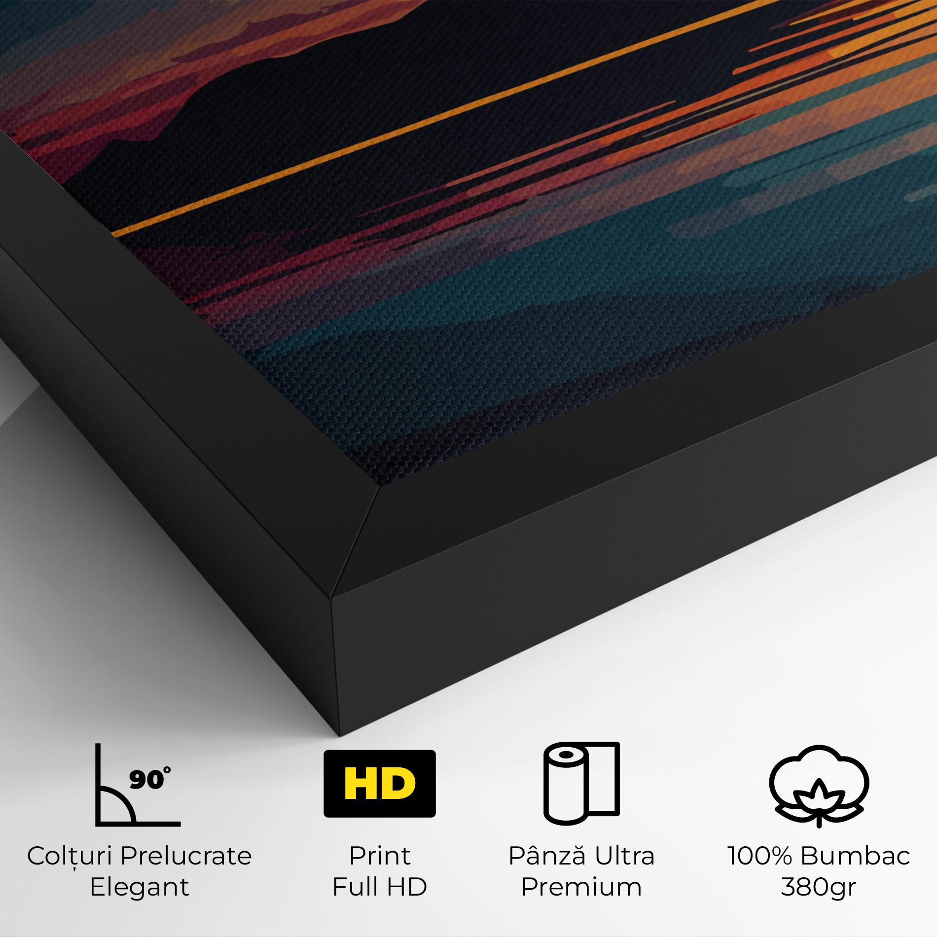 Tablou Canvas Sunset Art Lake mockup 4