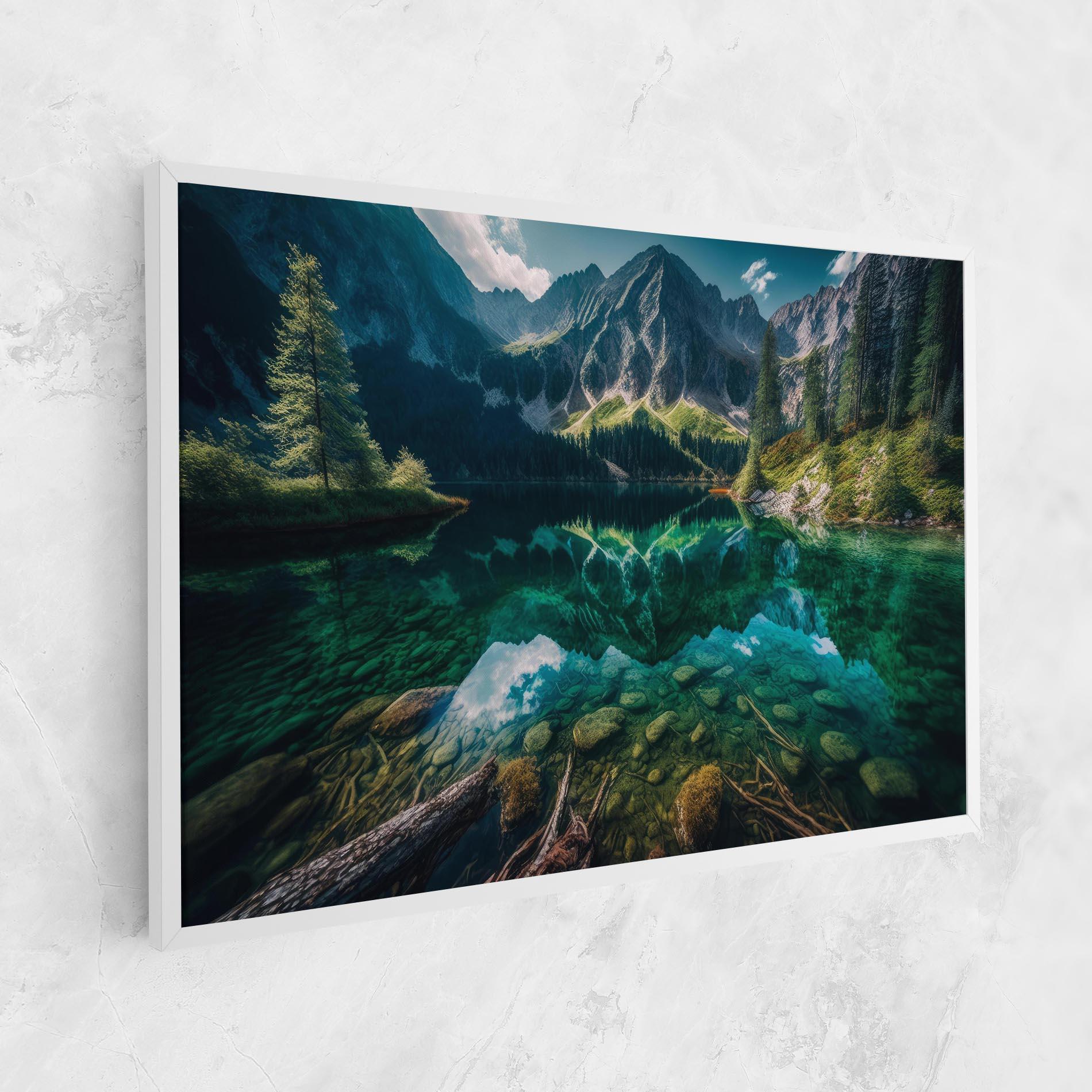 Tablou Canvas Beautiful Lake Mountain mockup 1