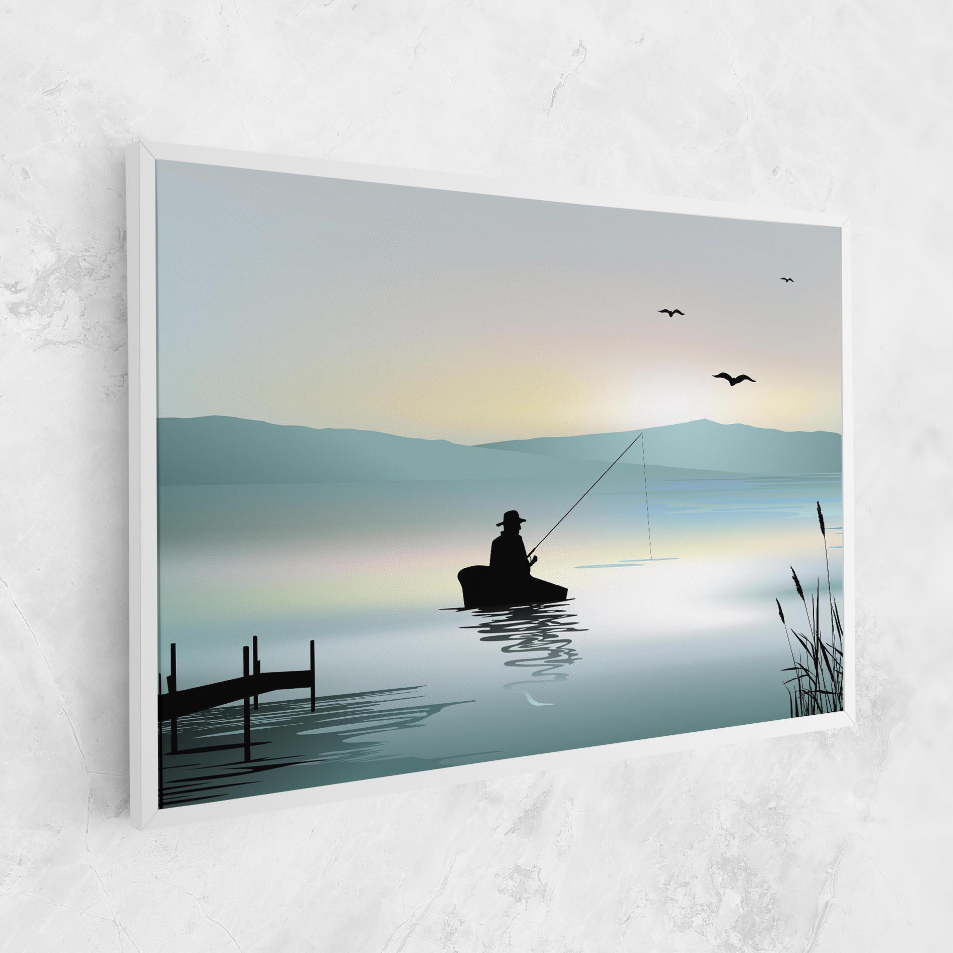 Tablou Canvas Fishman Lake View mockup 1