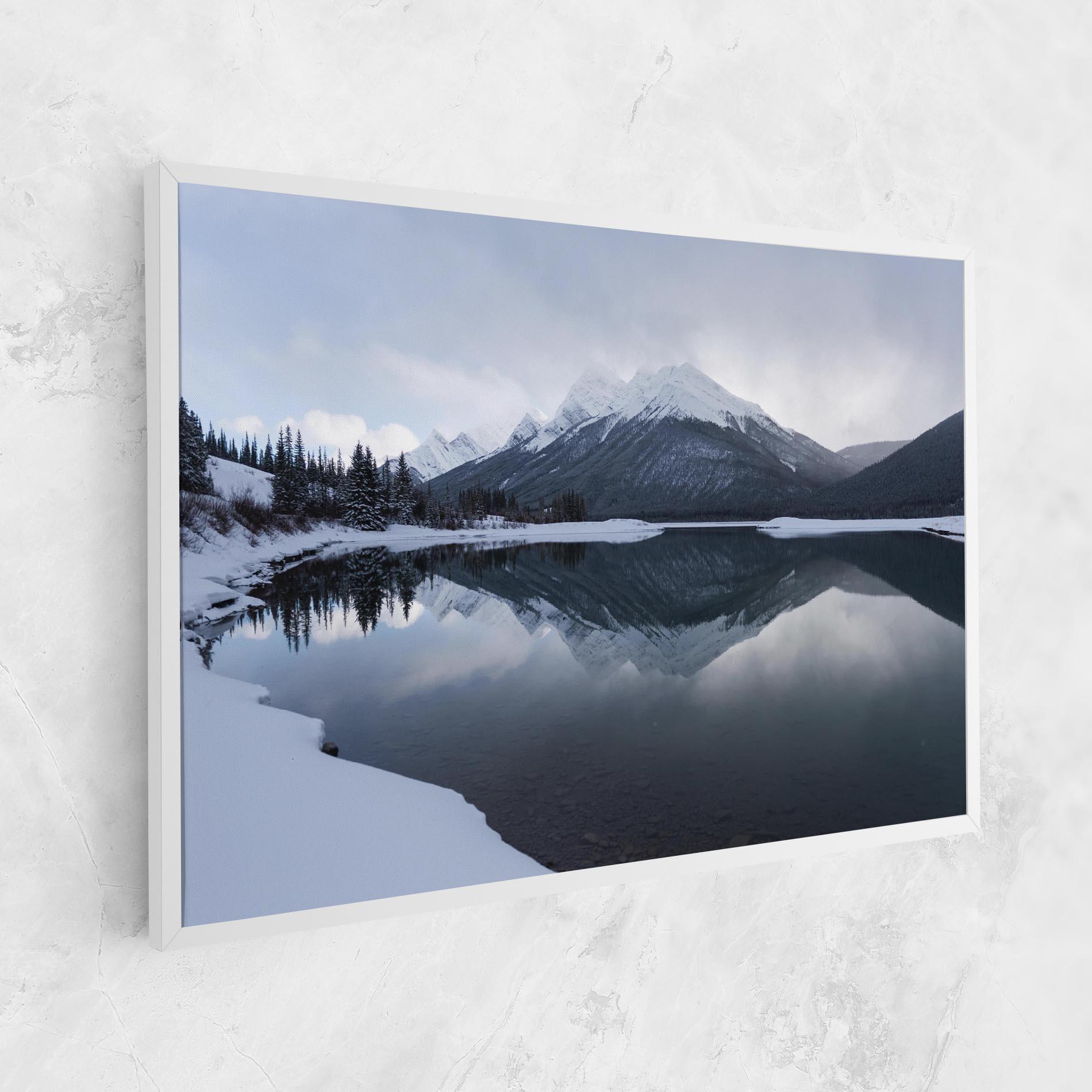 Tablou Canvas Grey Lake mockup 1