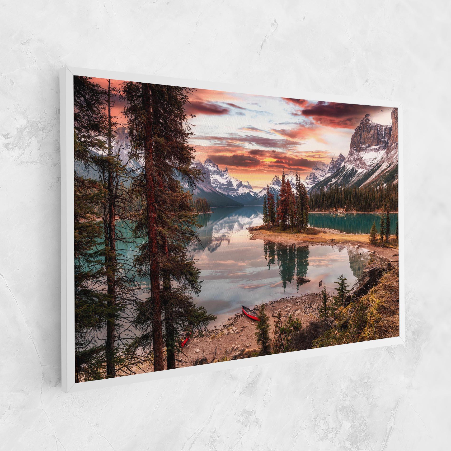 Tablou Canvas Sunset Lake View mockup 1