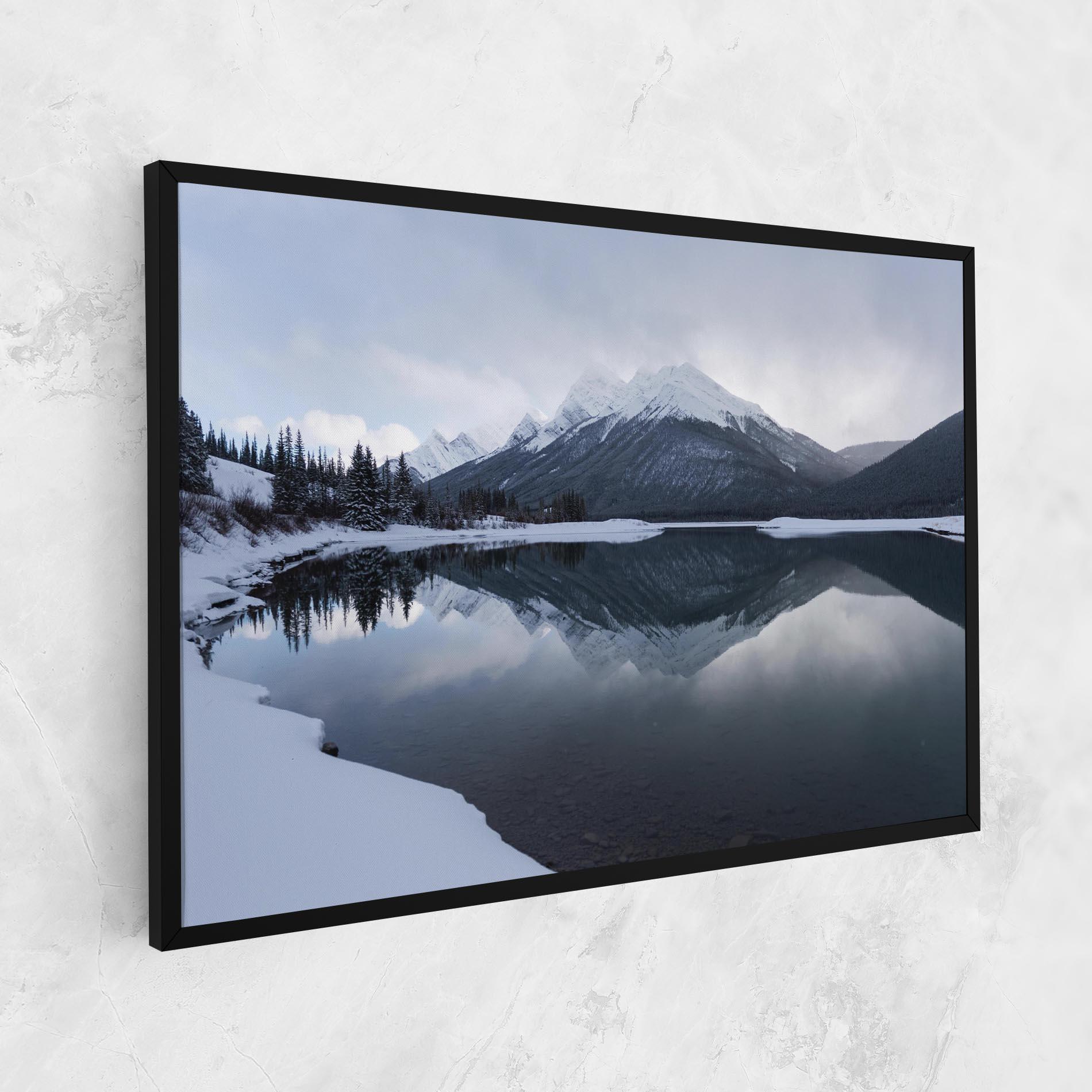 Tablou Canvas Grey Lake mockup 1