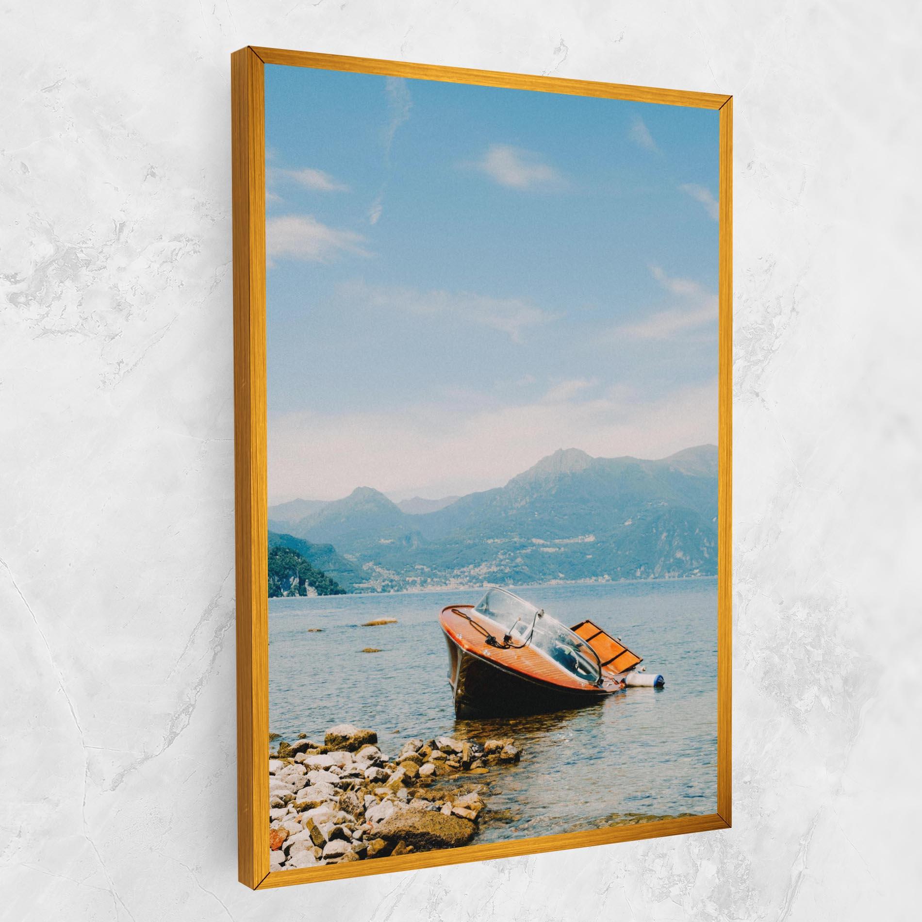 Tablou Canvas Boat On The Lake mockup 1