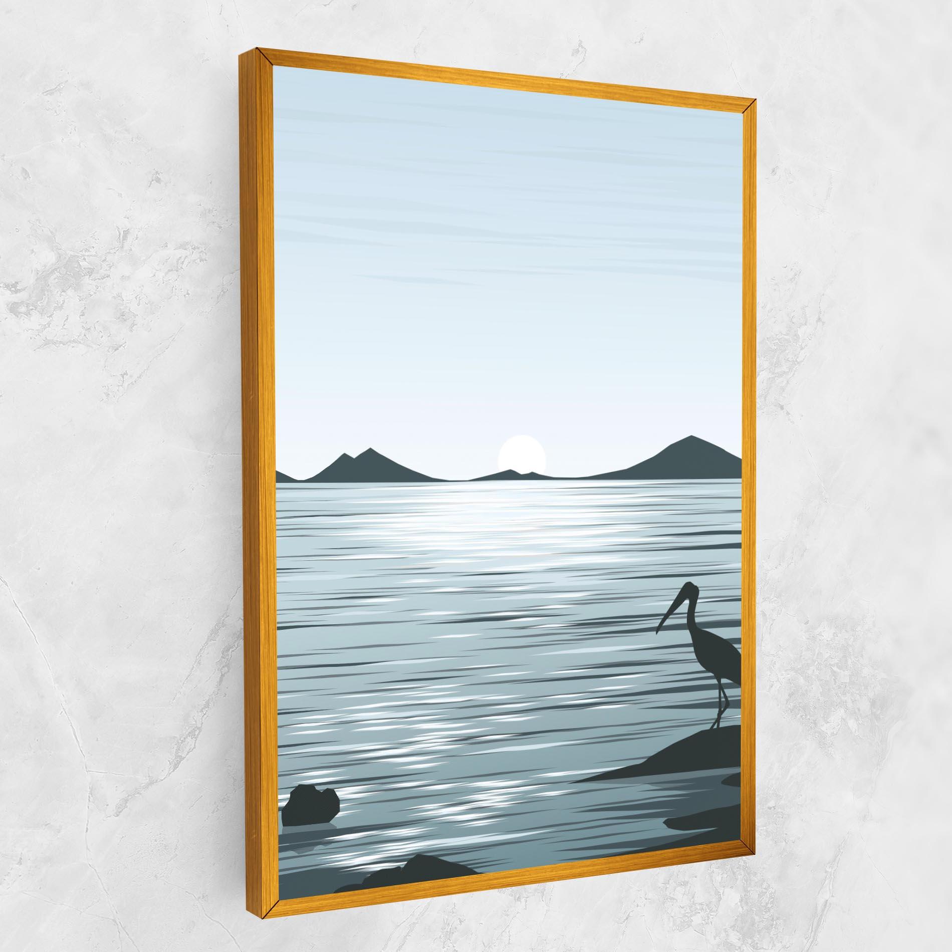 Tablou Canvas Sparkling_lake_view mockup 1