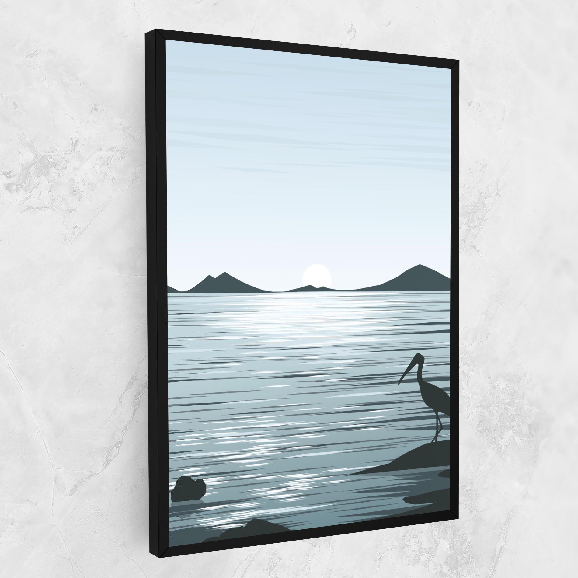 Tablou Canvas Sparkling_lake_view mockup 1