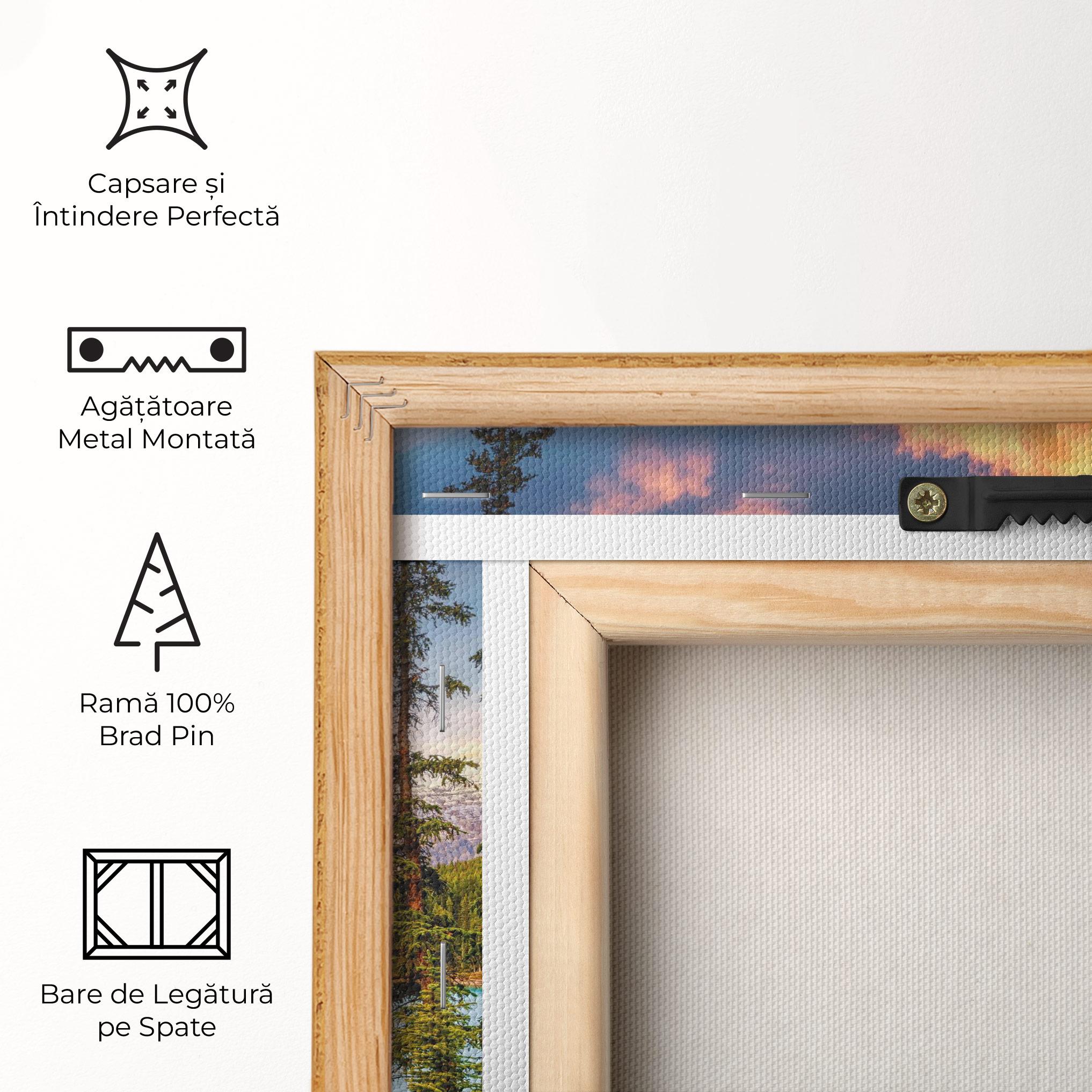 Tablou Canvas Blue Magic Lake mockup 5