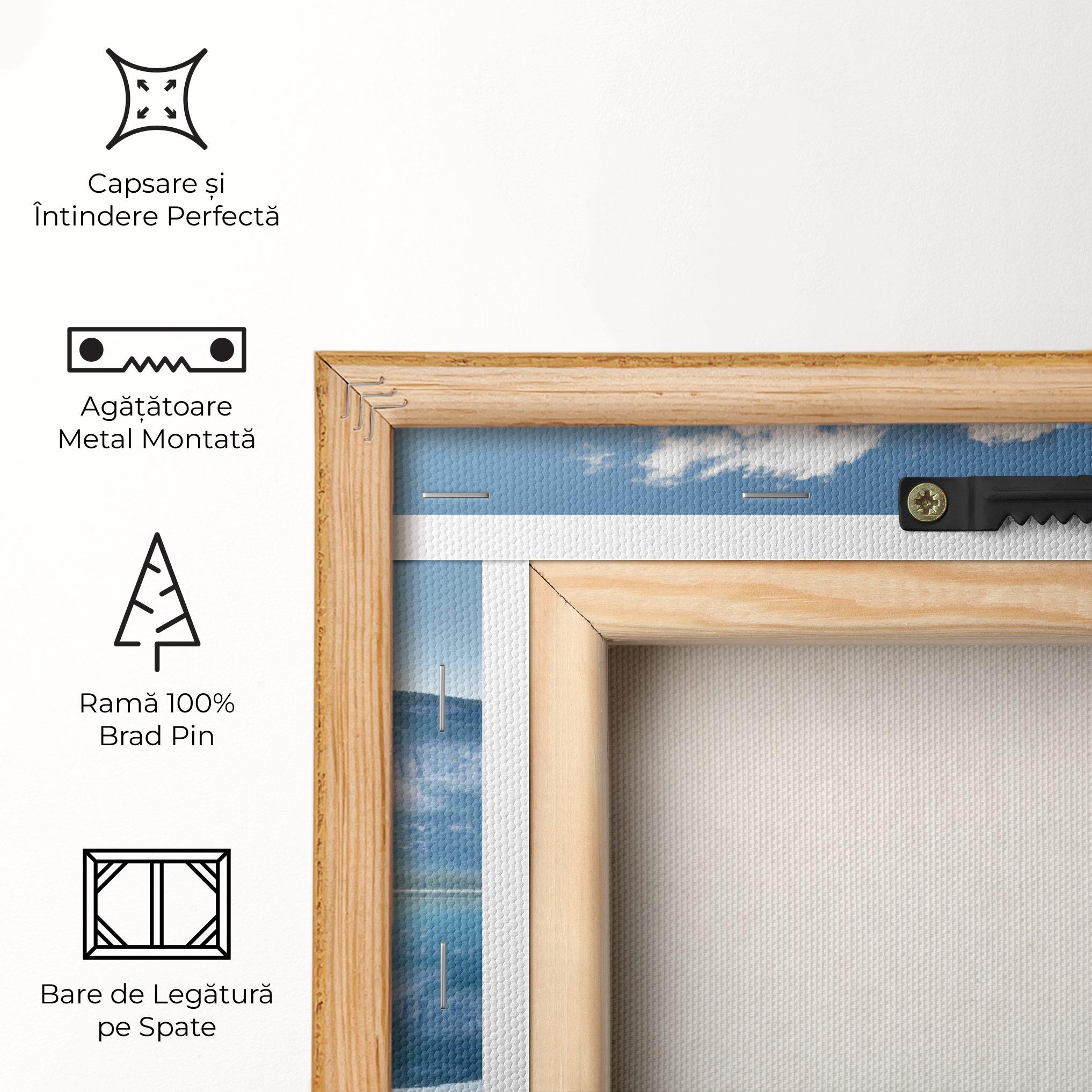 Tablou Canvas Blue Mountain Lake mockup 5