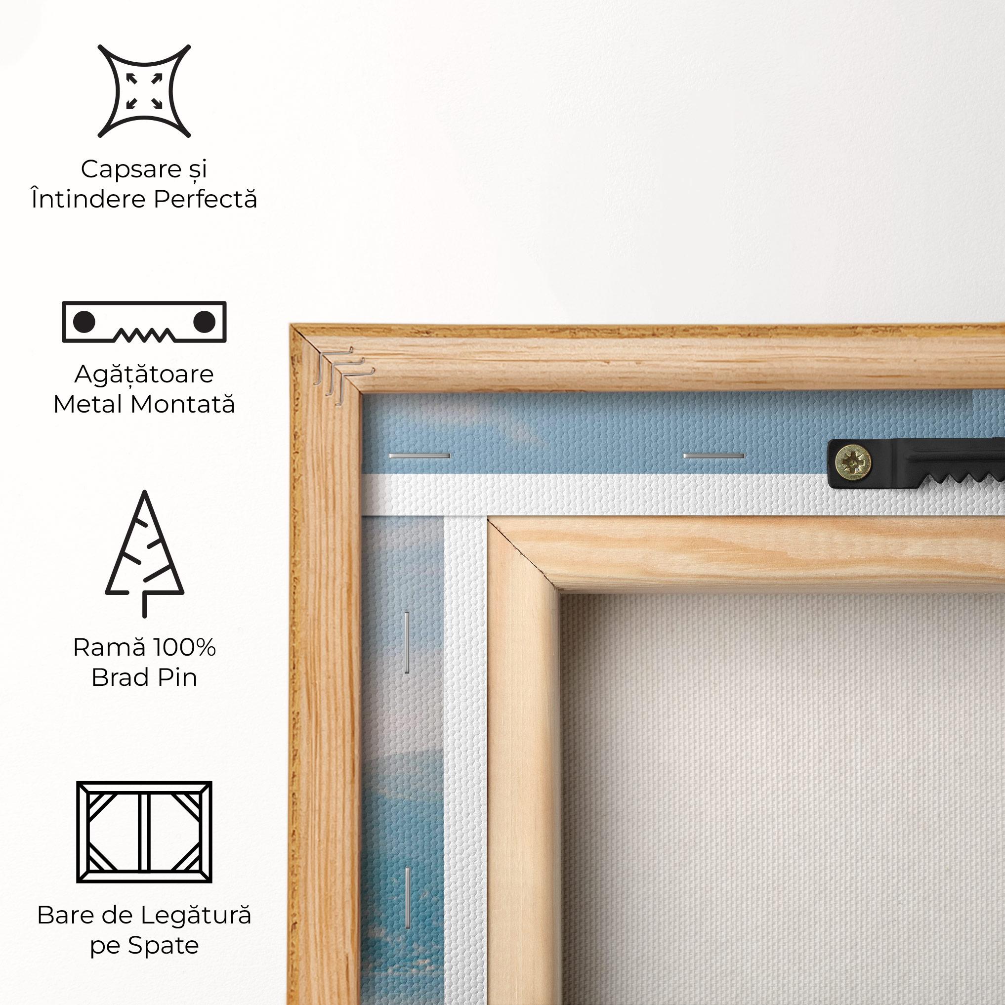 Tablou Canvas Boat On The Lake mockup 5