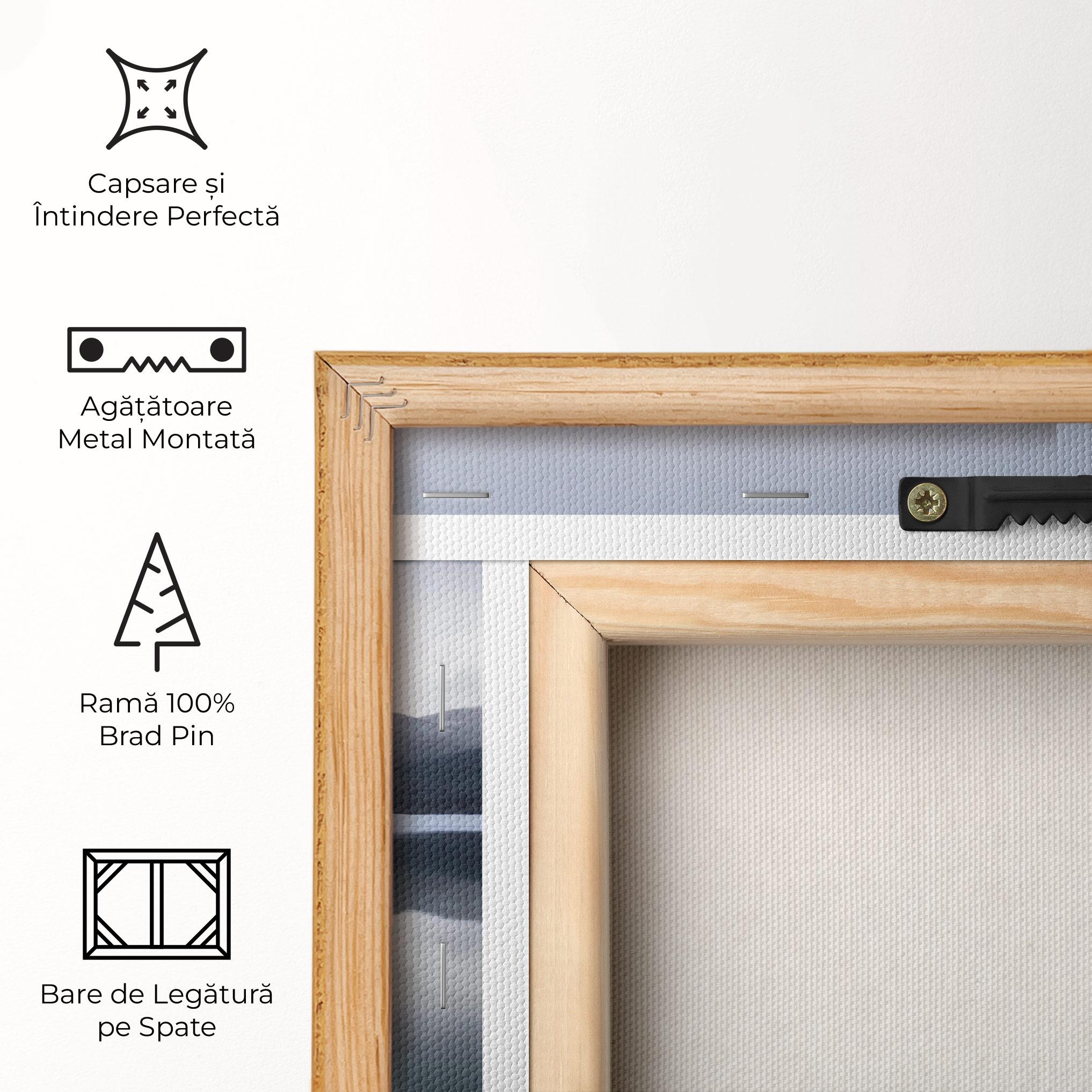 Tablou Canvas Grey Lake mockup 5