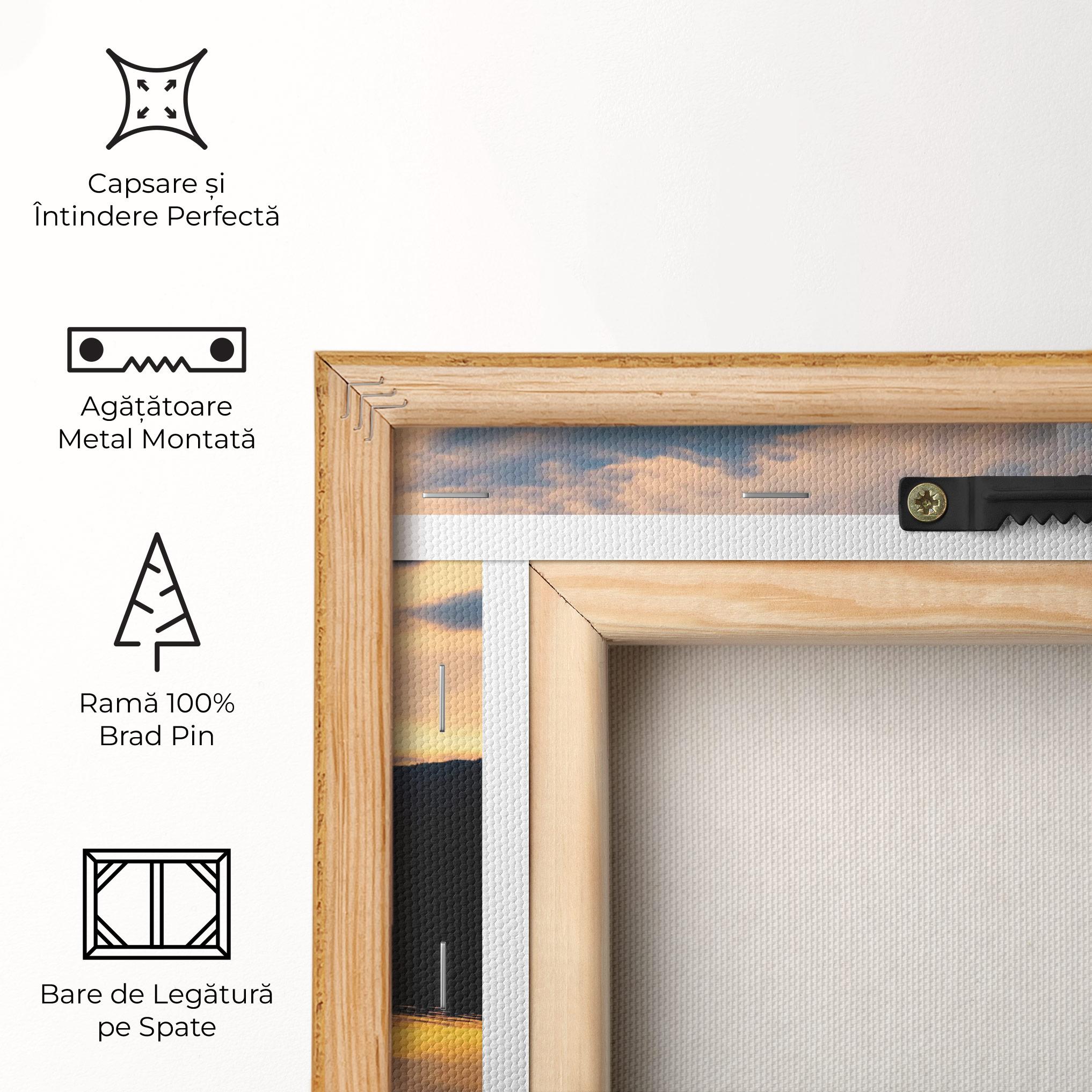 Tablou Canvas Orange Light Lake mockup 5