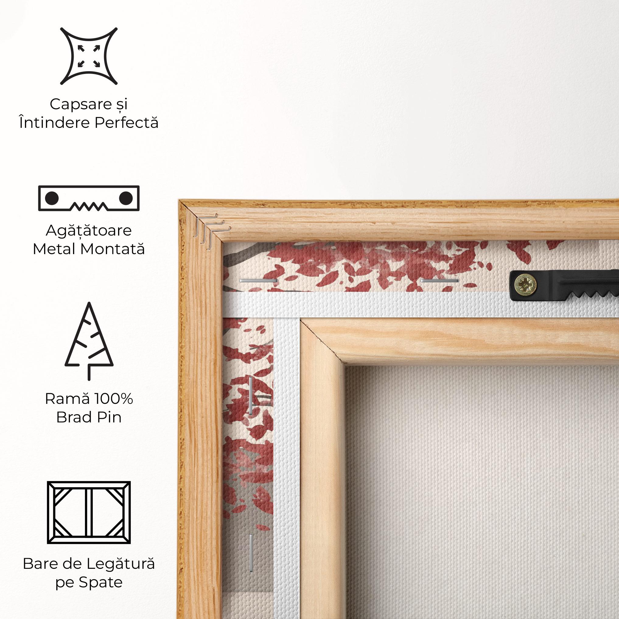 Tablou Canvas Red Tree Lake mockup 5