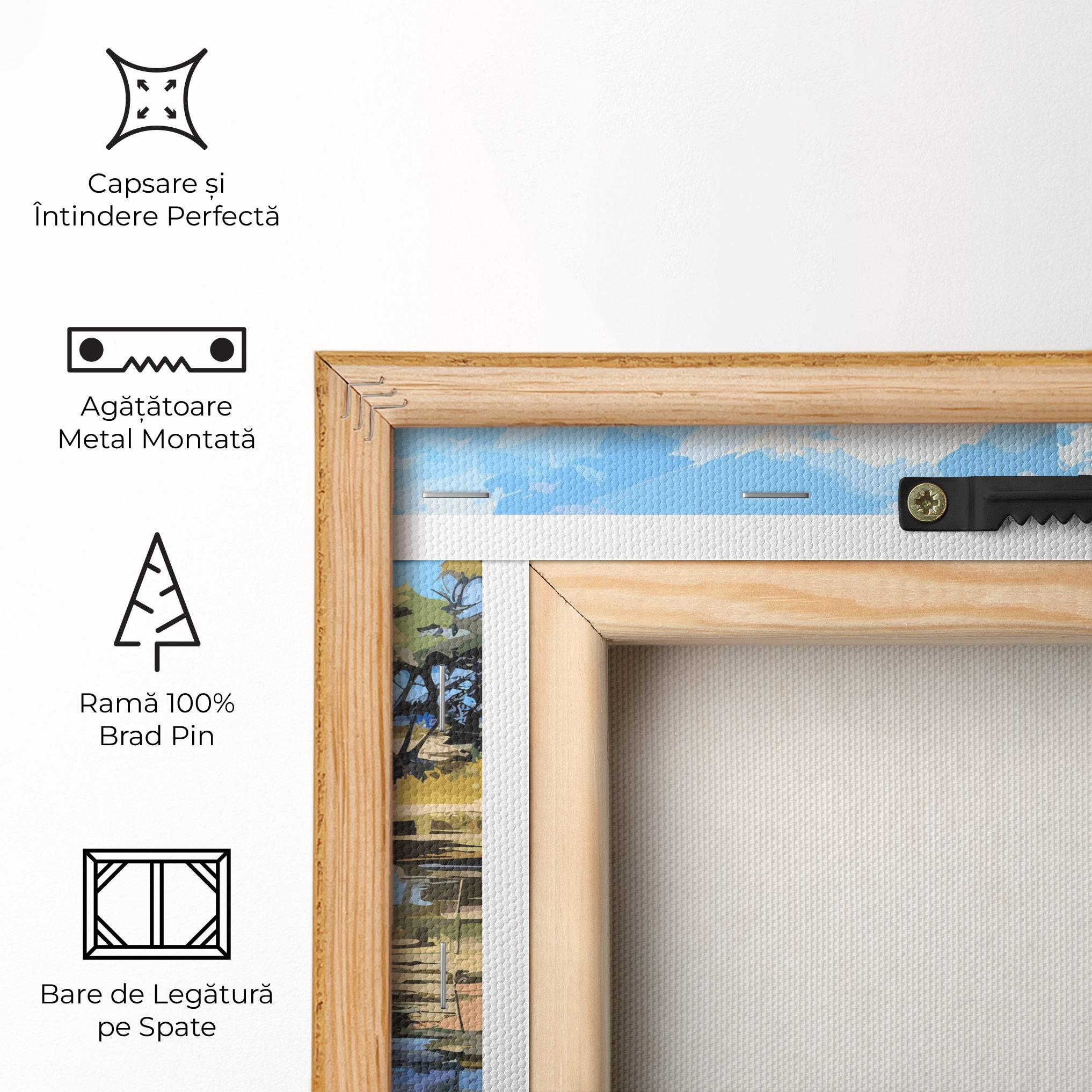 Tablou Canvas Riverside Flowers mockup 5