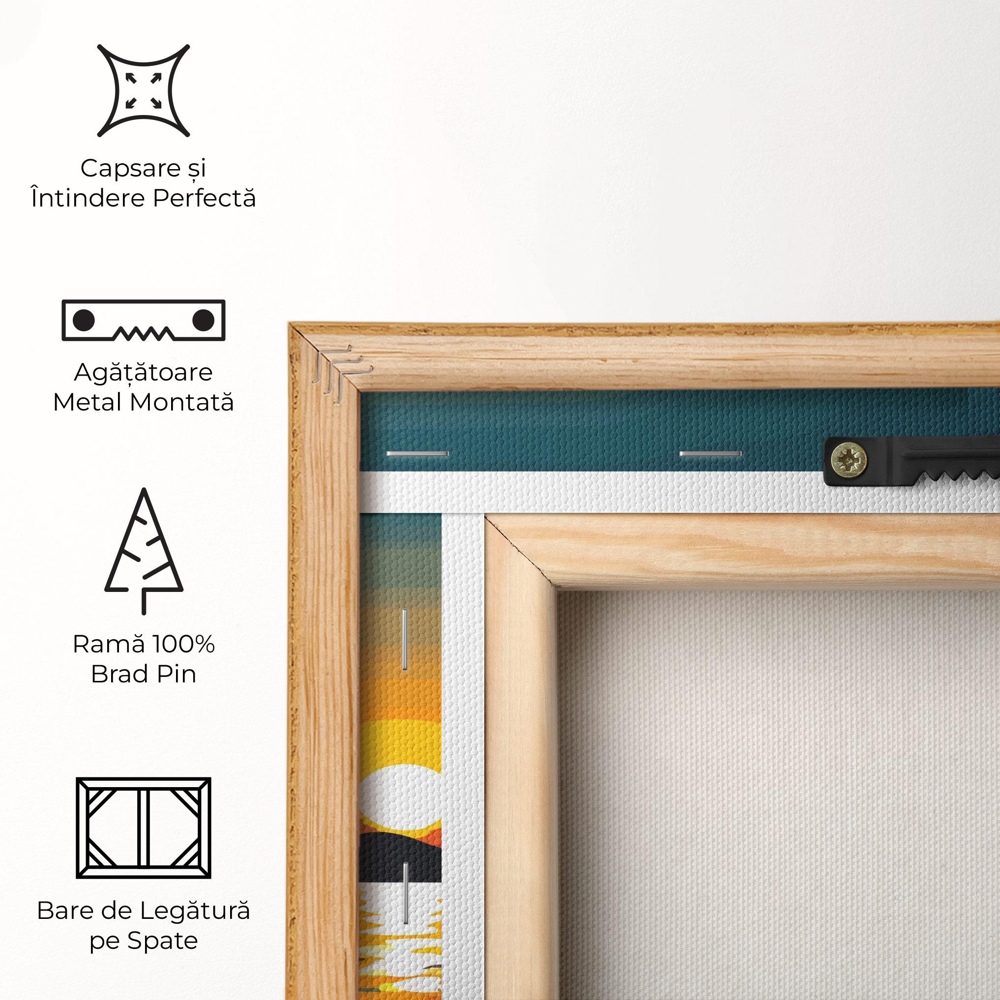 Tablou Canvas Sunset Art Lake mockup 5