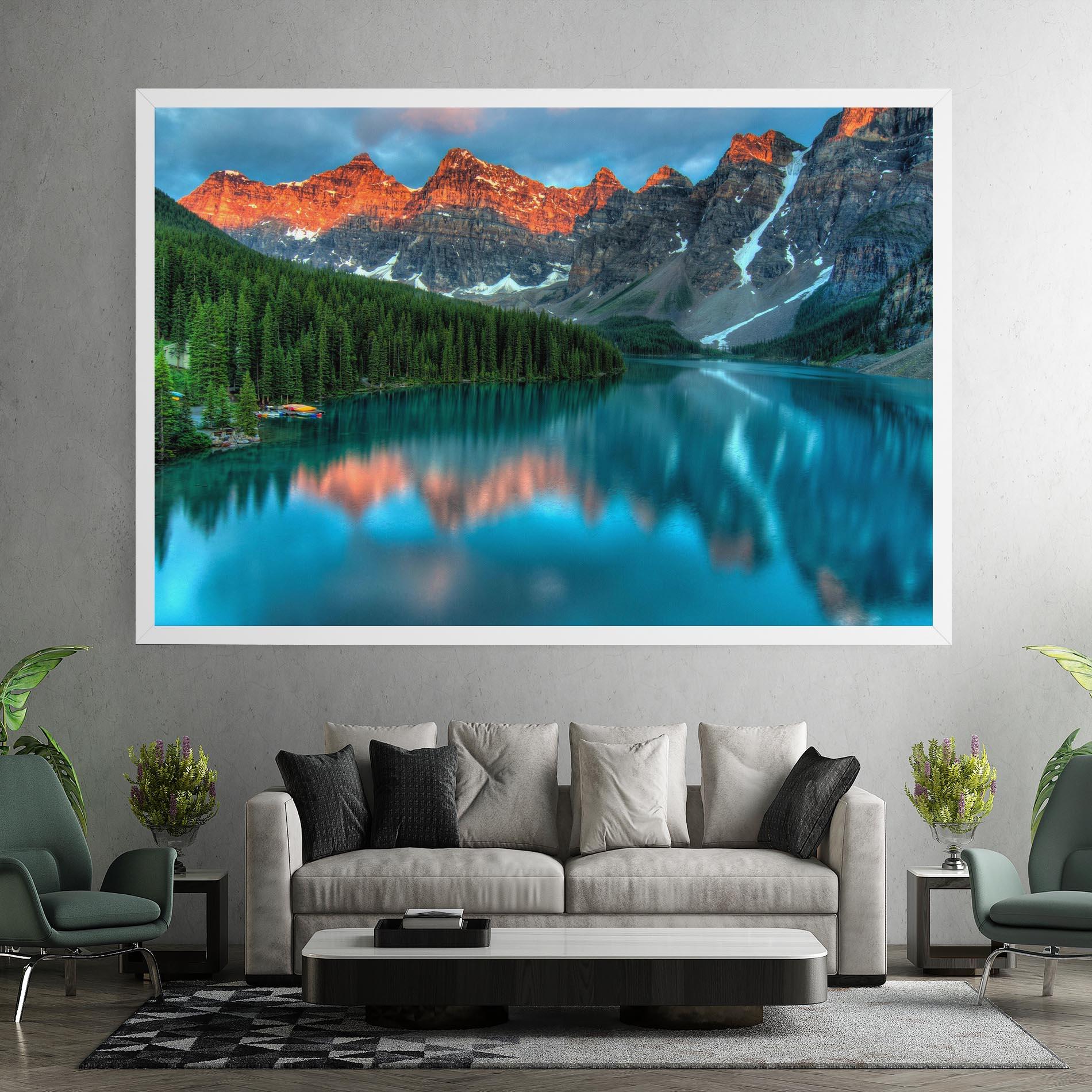 Tablou Canvas Beautiful Blue Lake mockup 7