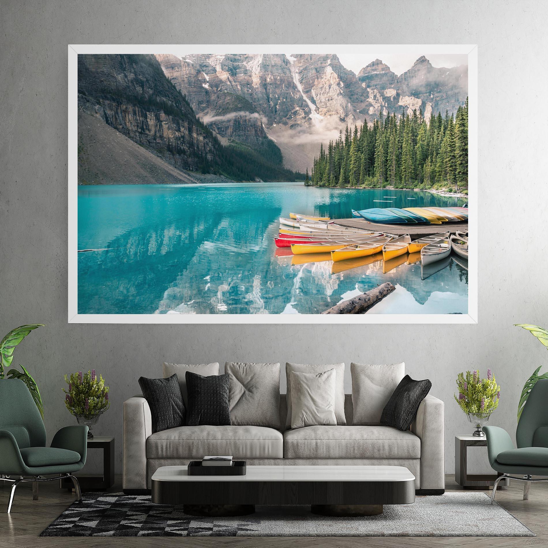 Tablou Canvas Beautiful Moraine Lake mockup 7