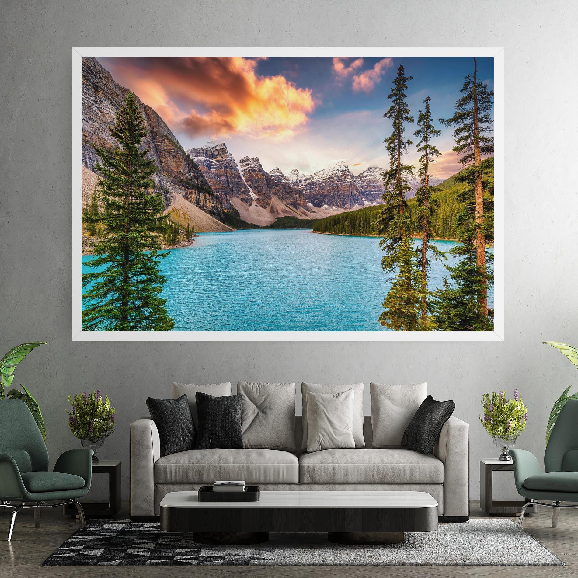 Tablou Canvas Blue Magic Lake mockup 7