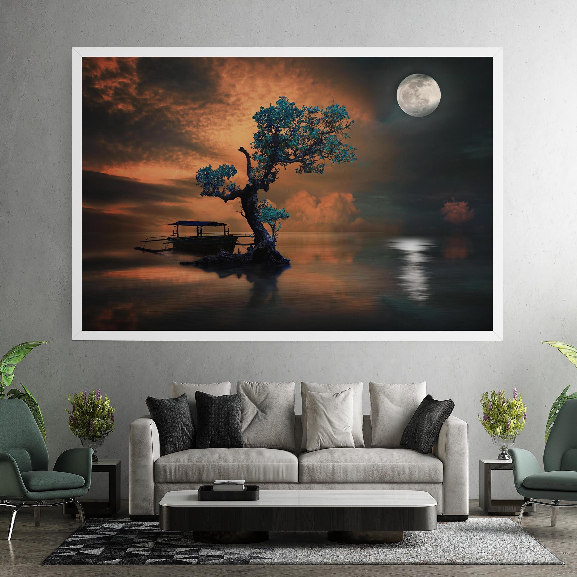 Tablou Canvas Blue Tree mockup 7