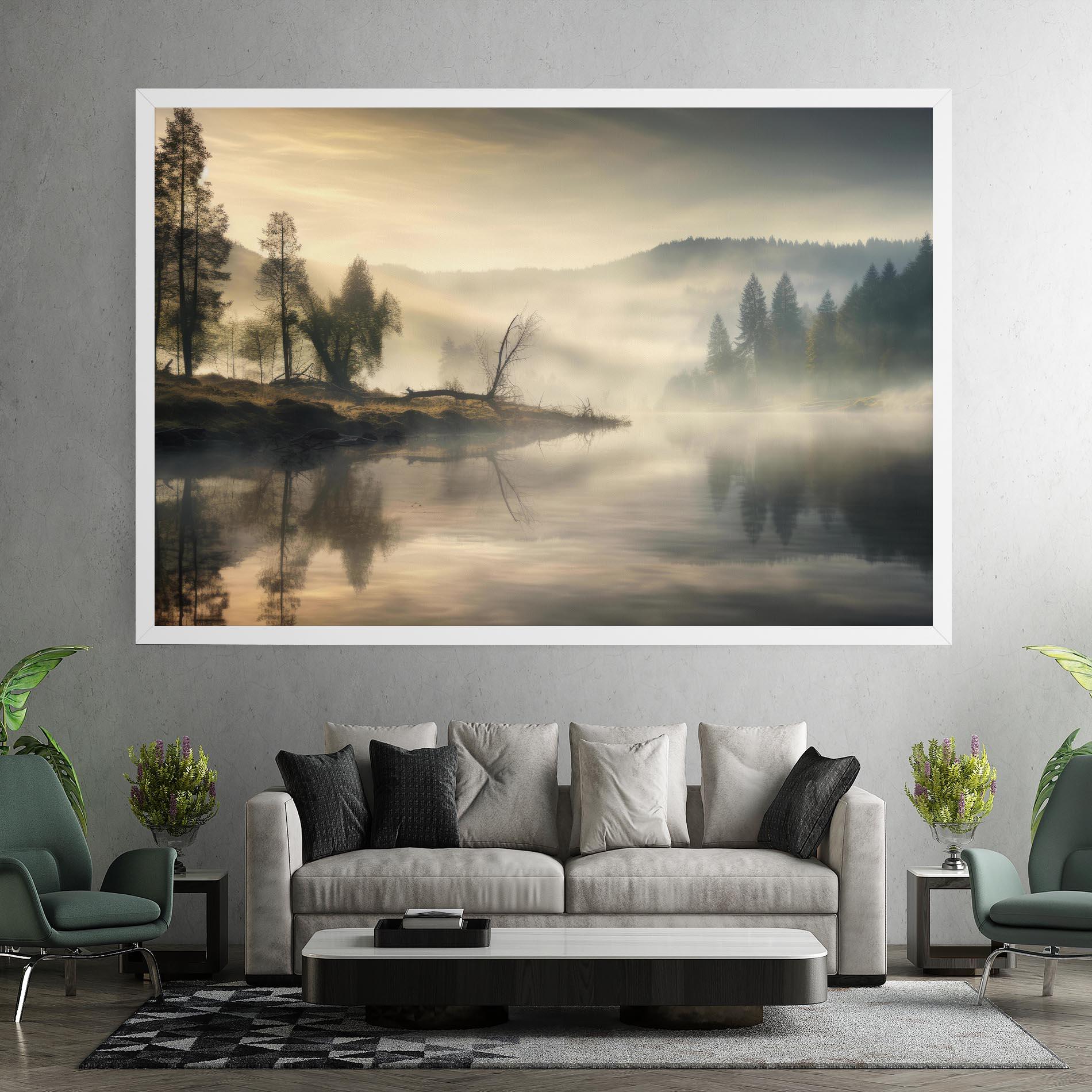 Tablou Canvas Foggy Morning mockup 7