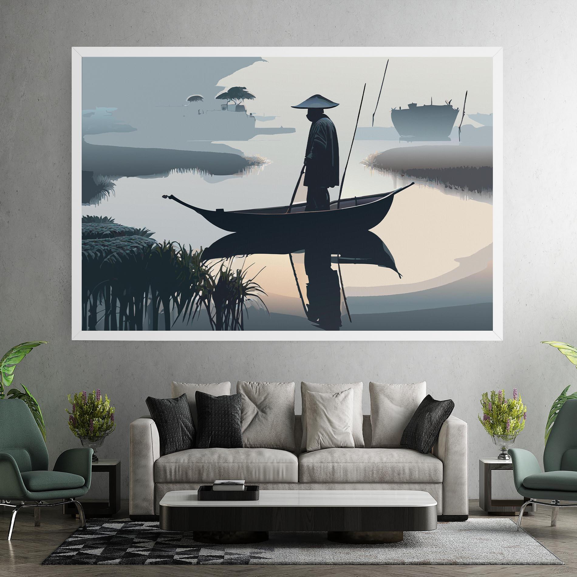 Tablou Canvas Japan Fisherman mockup 7