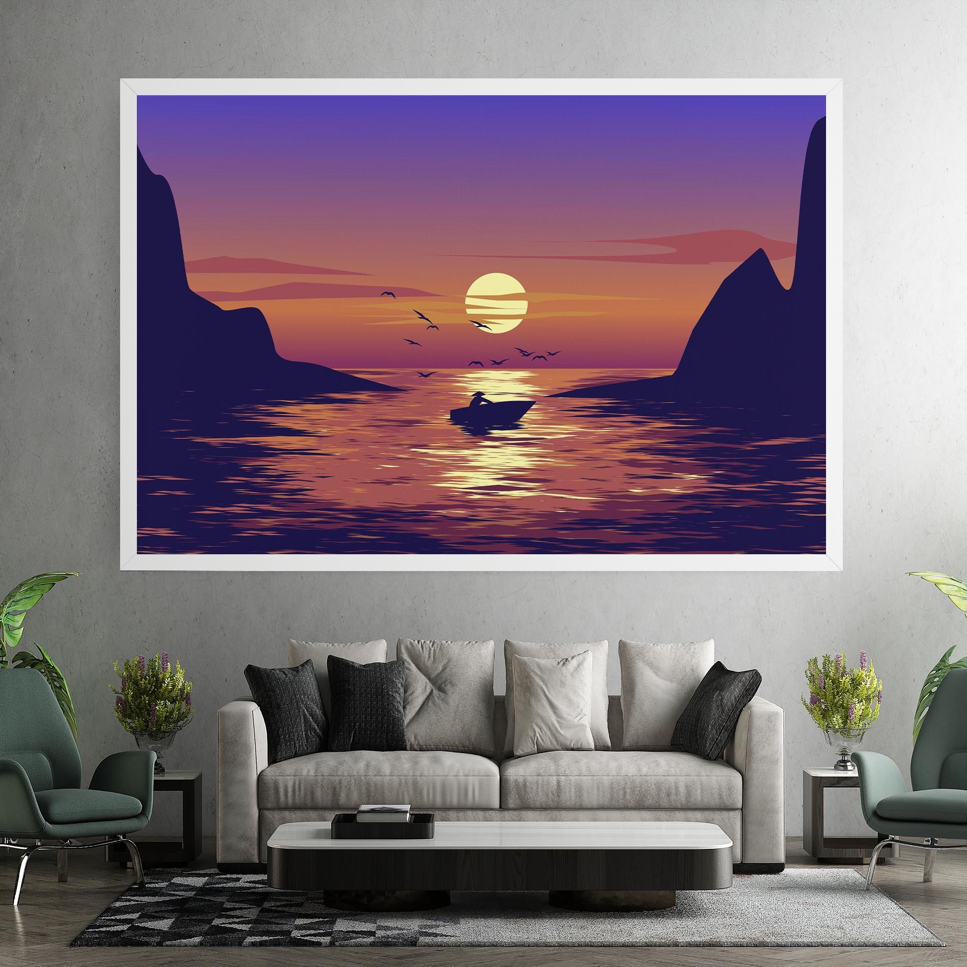 Tablou Canvas Sunset Scenery View mockup 7