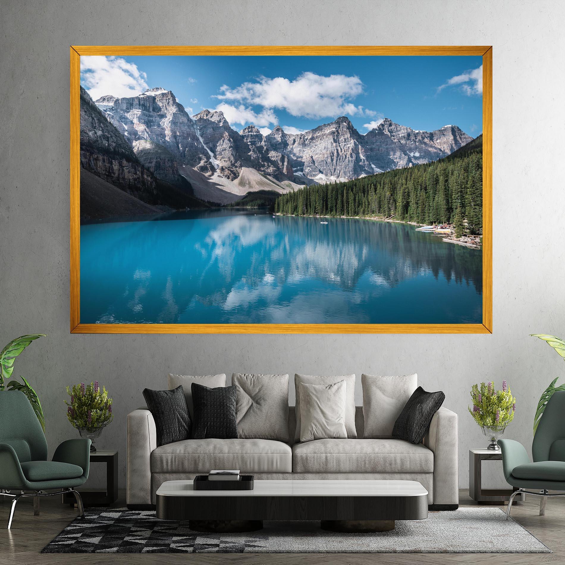 Tablou Canvas Beautiful Lake Canada mockup 7