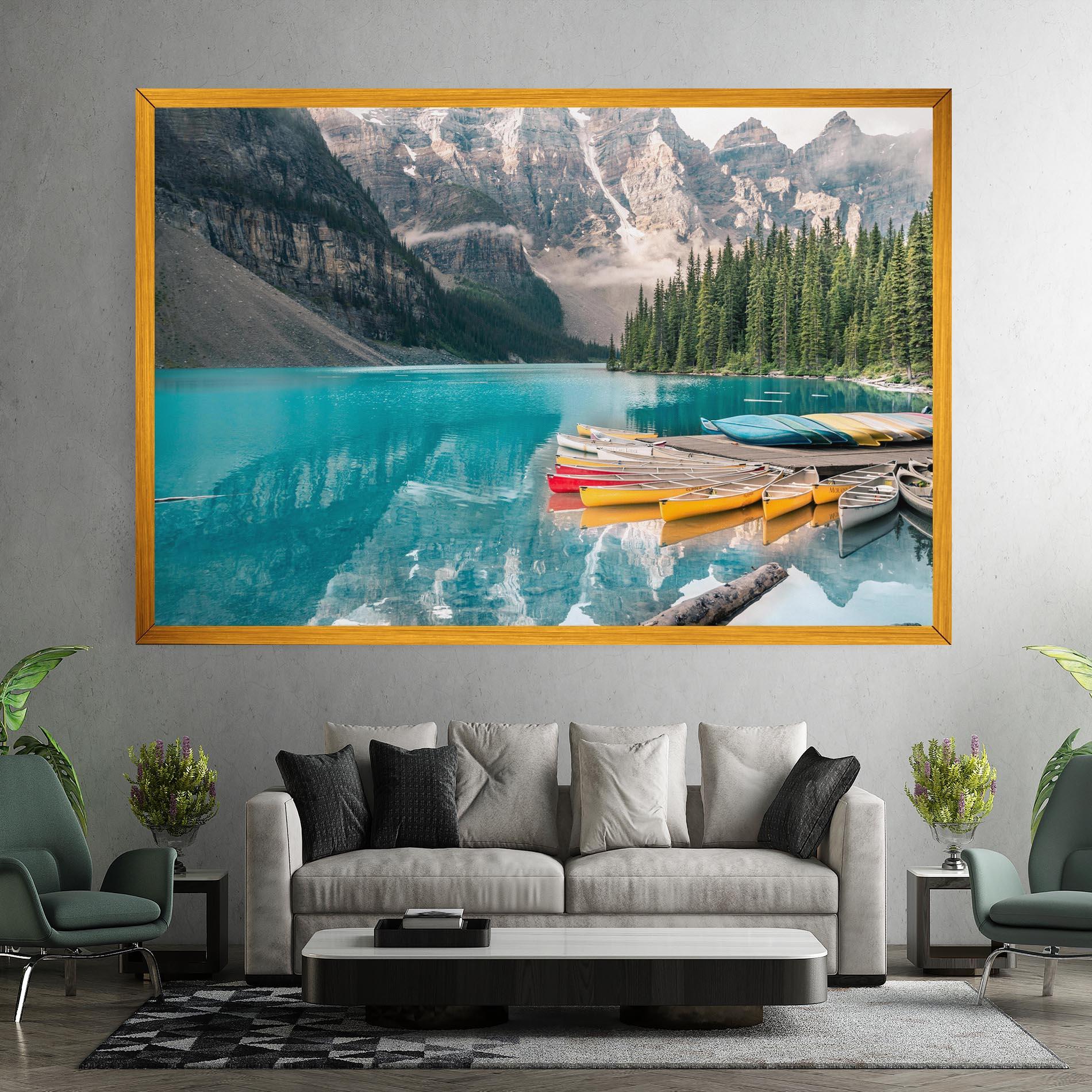 Tablou Canvas Beautiful Moraine Lake mockup 7