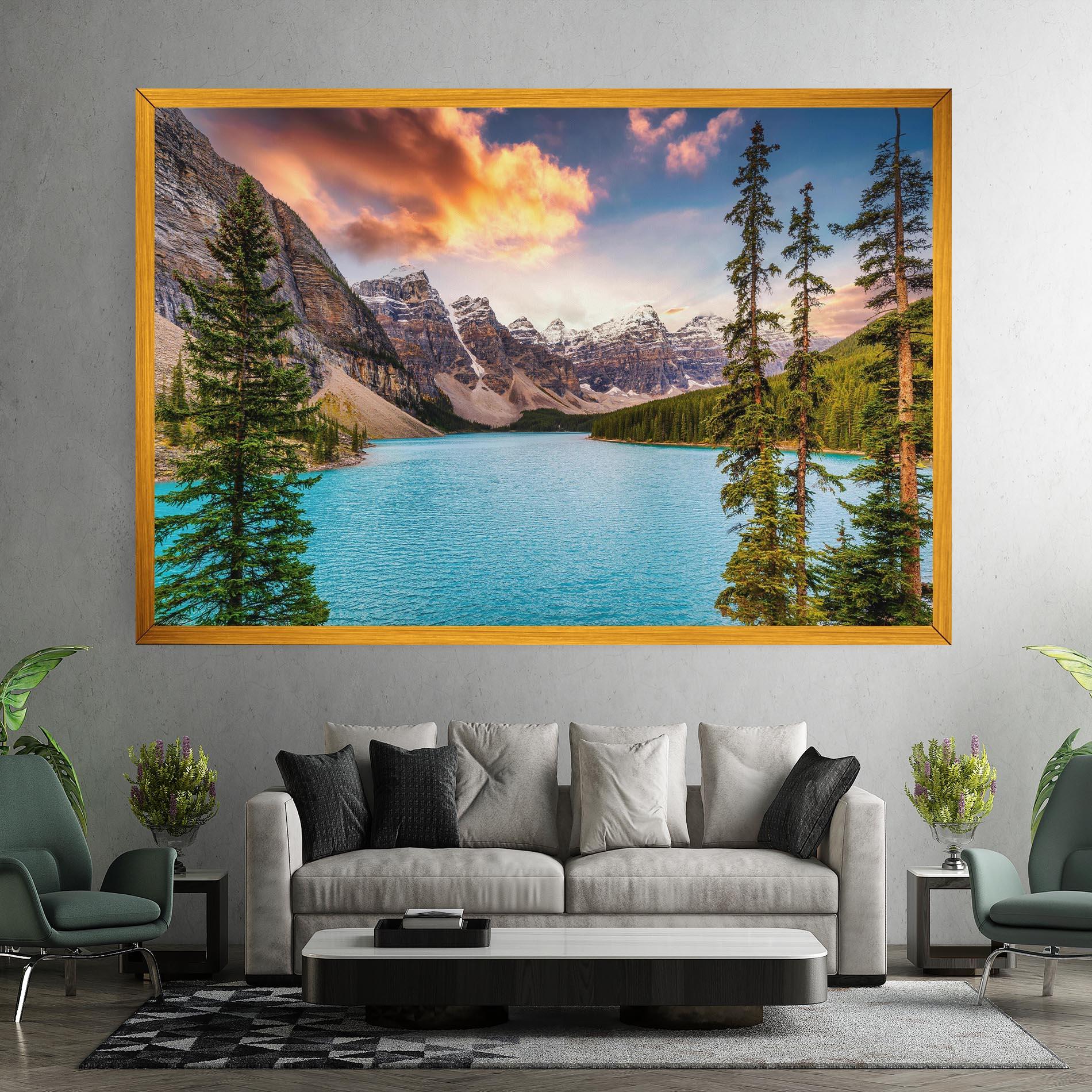 Tablou Canvas Blue Magic Lake mockup 7