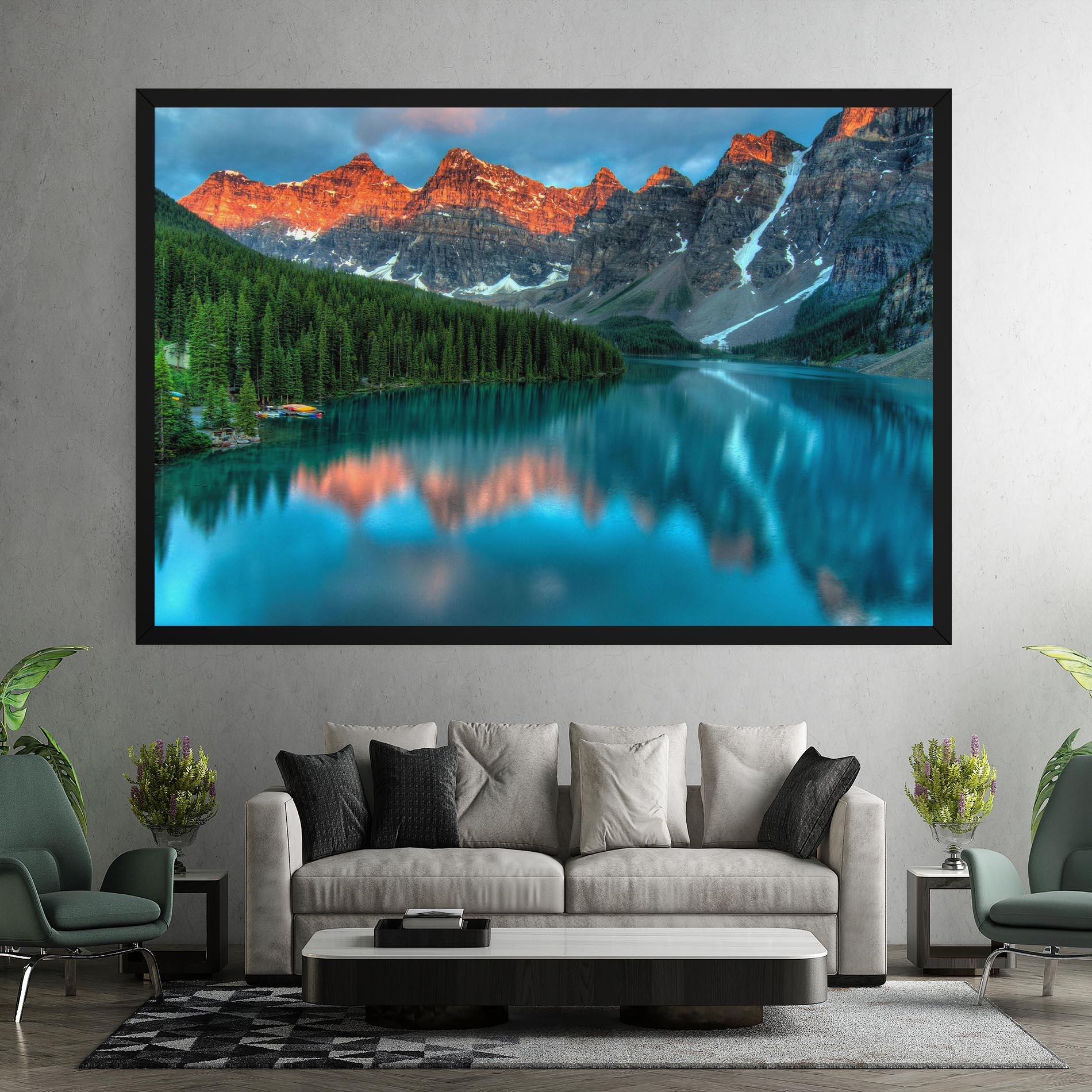 Tablou Canvas Beautiful Blue Lake mockup 7