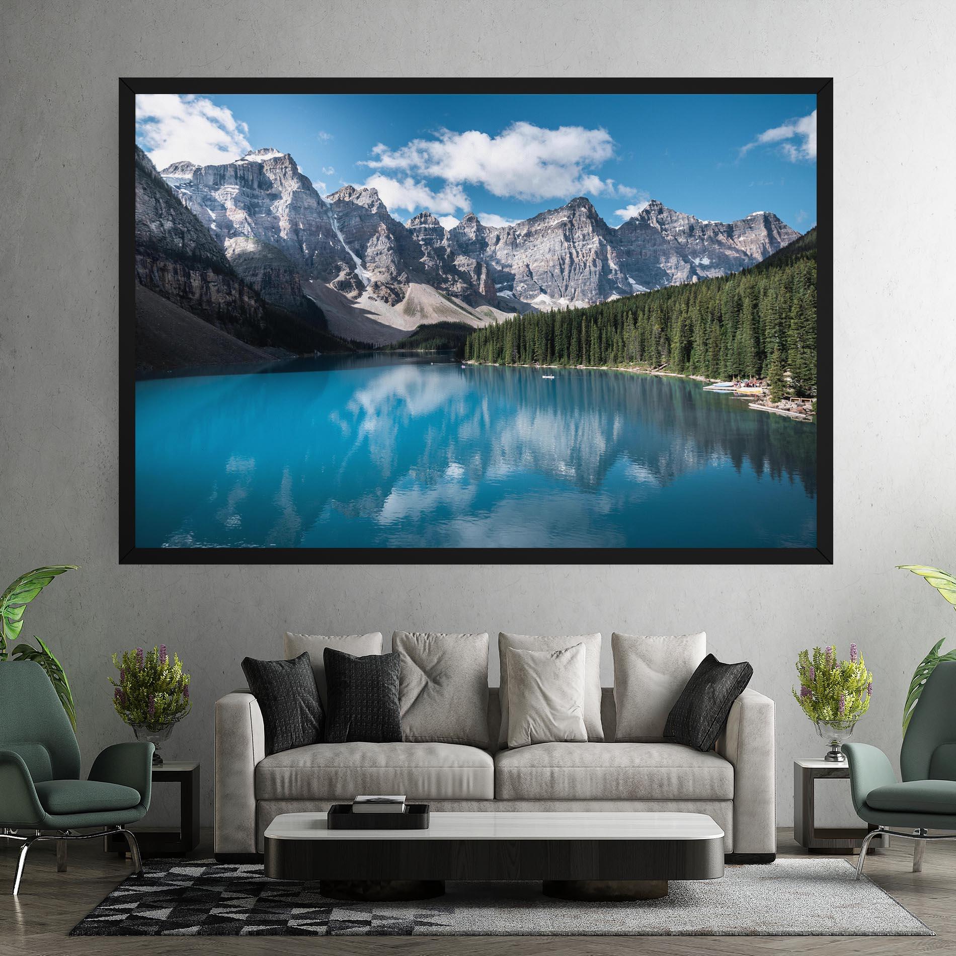Tablou Canvas Beautiful Lake Canada mockup 7