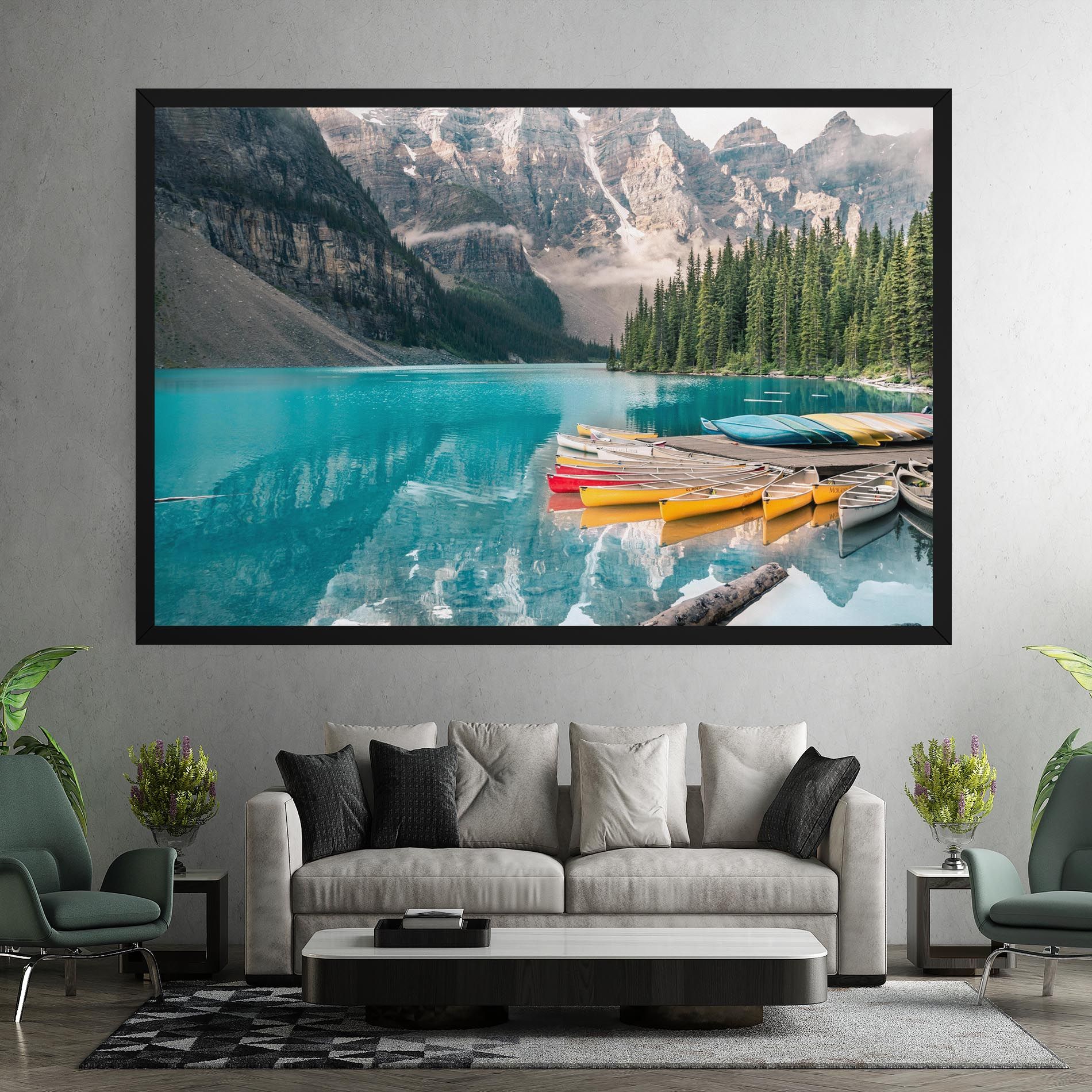Beautiful Moraine Lake mockup 7