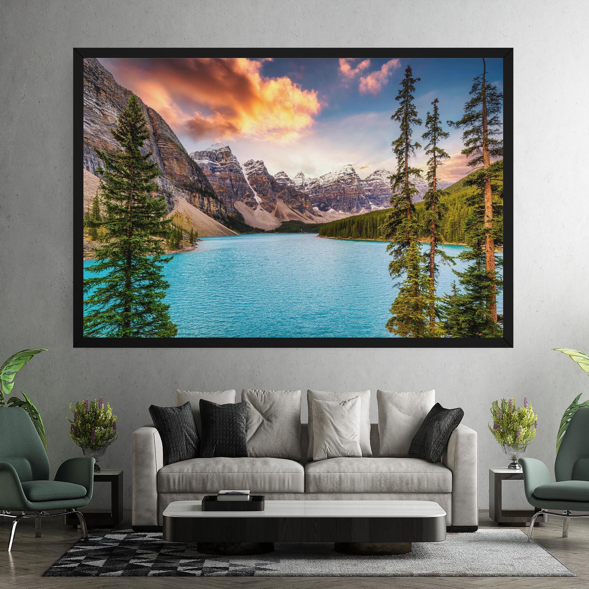 Tablou Canvas Blue Magic Lake mockup 7