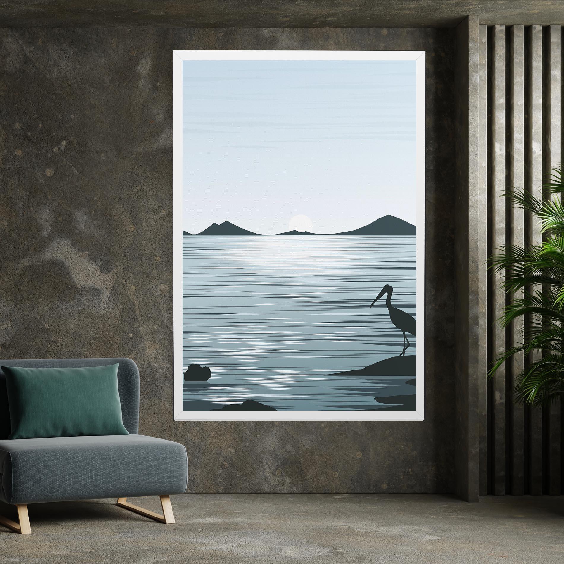 Tablou Canvas Sparkling_lake_view mockup 7