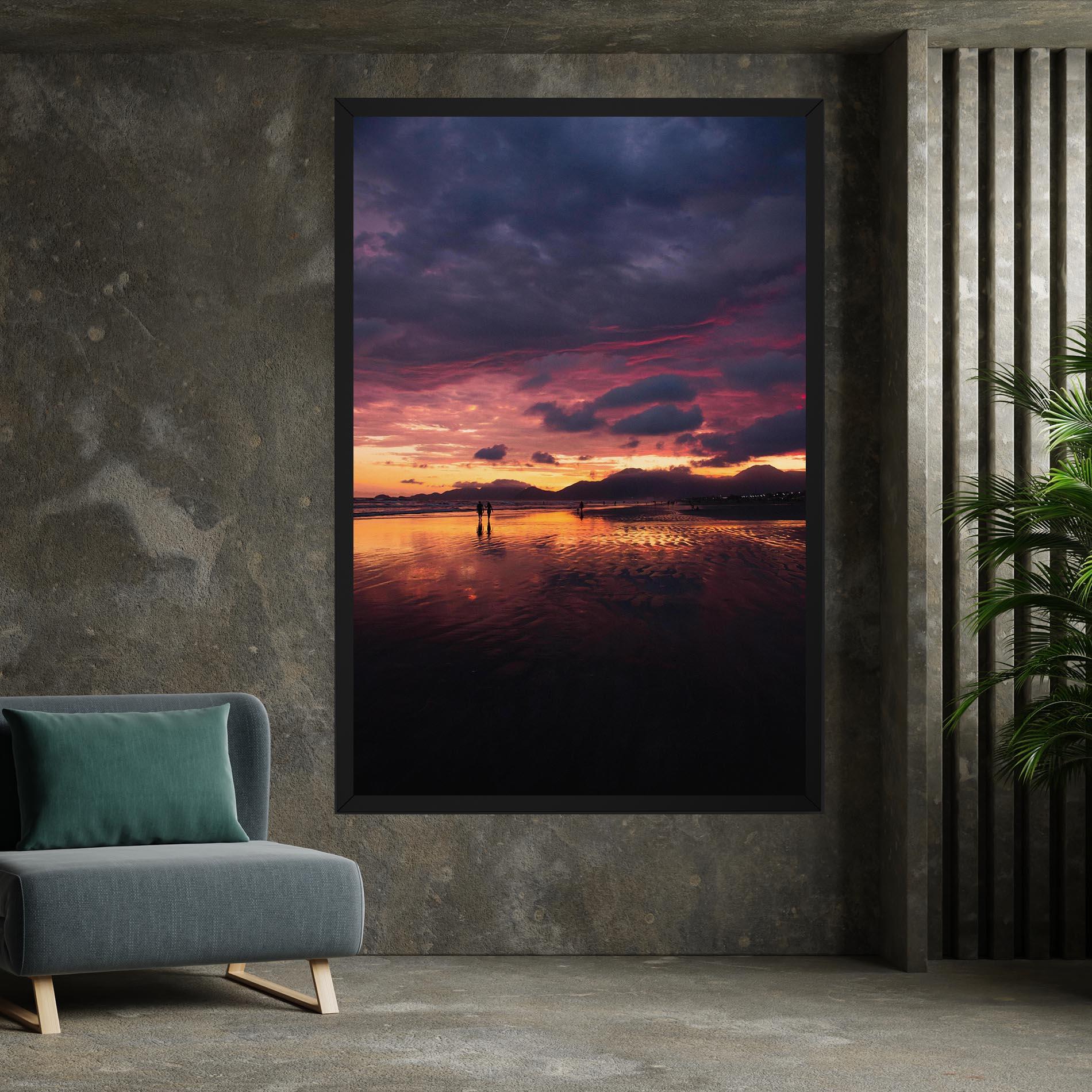Tablou Canvas Beach At Sunset mockup 7
