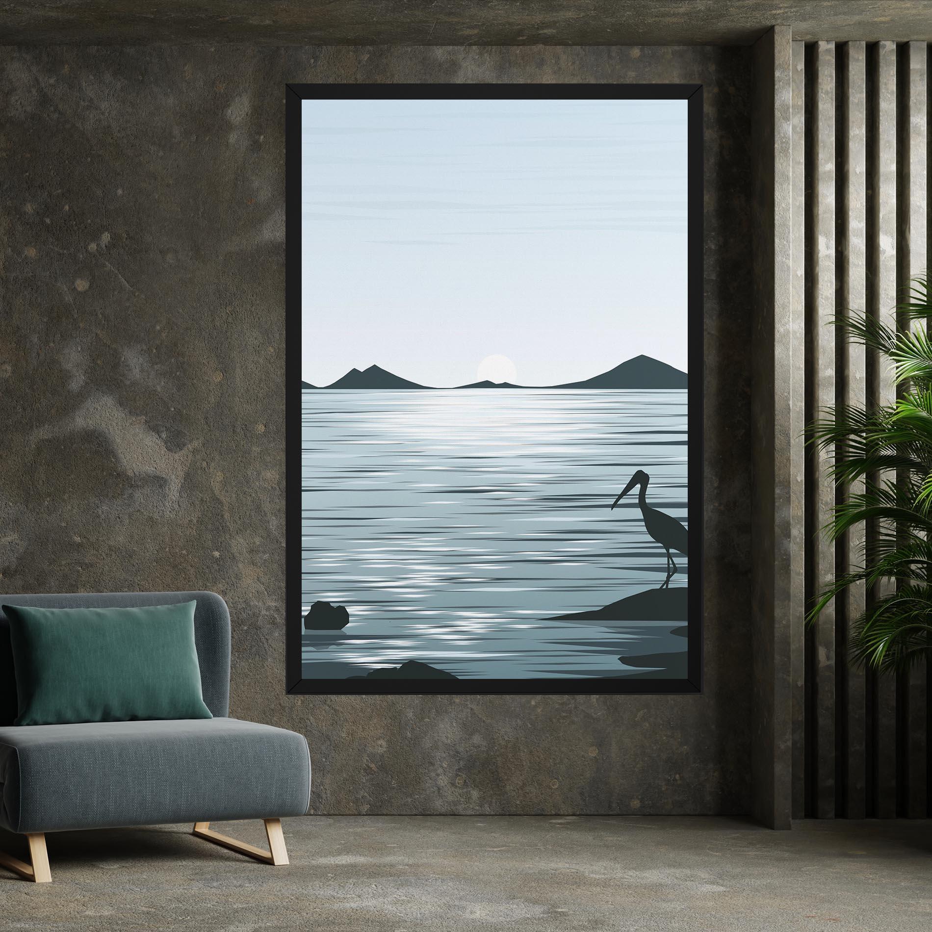Tablou Canvas Sparkling_lake_view mockup 7