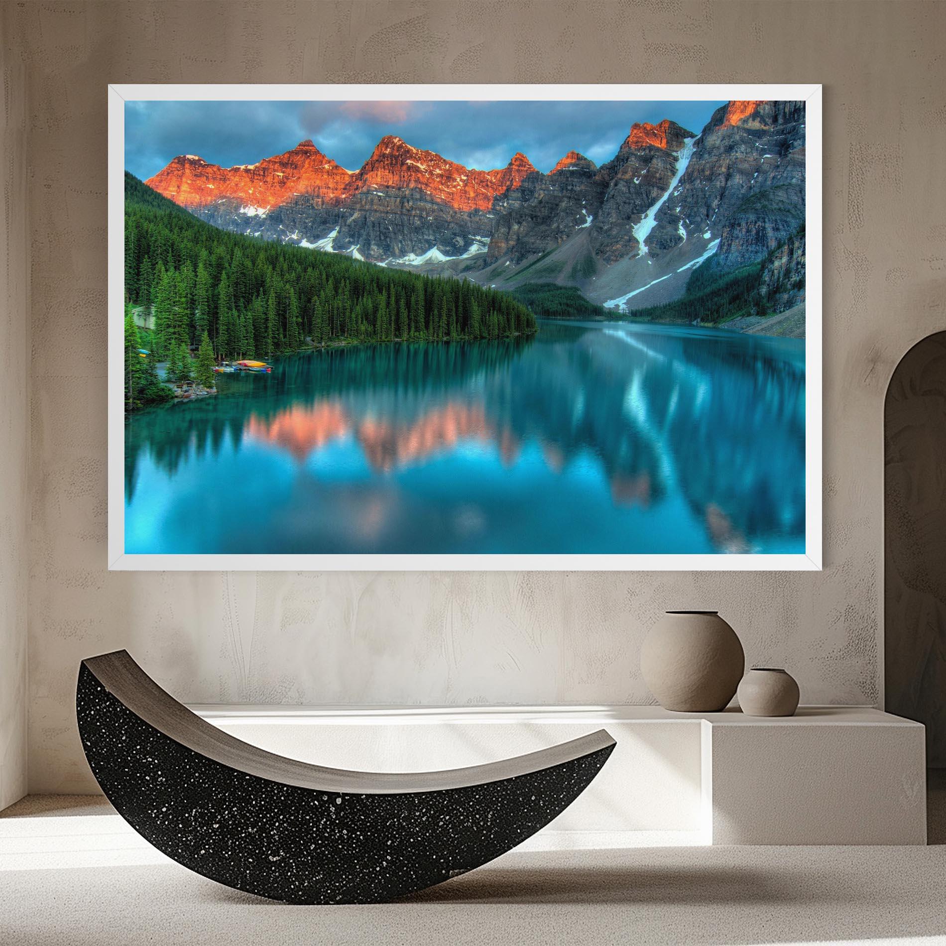 Tablou Canvas Beautiful Blue Lake mockup 8