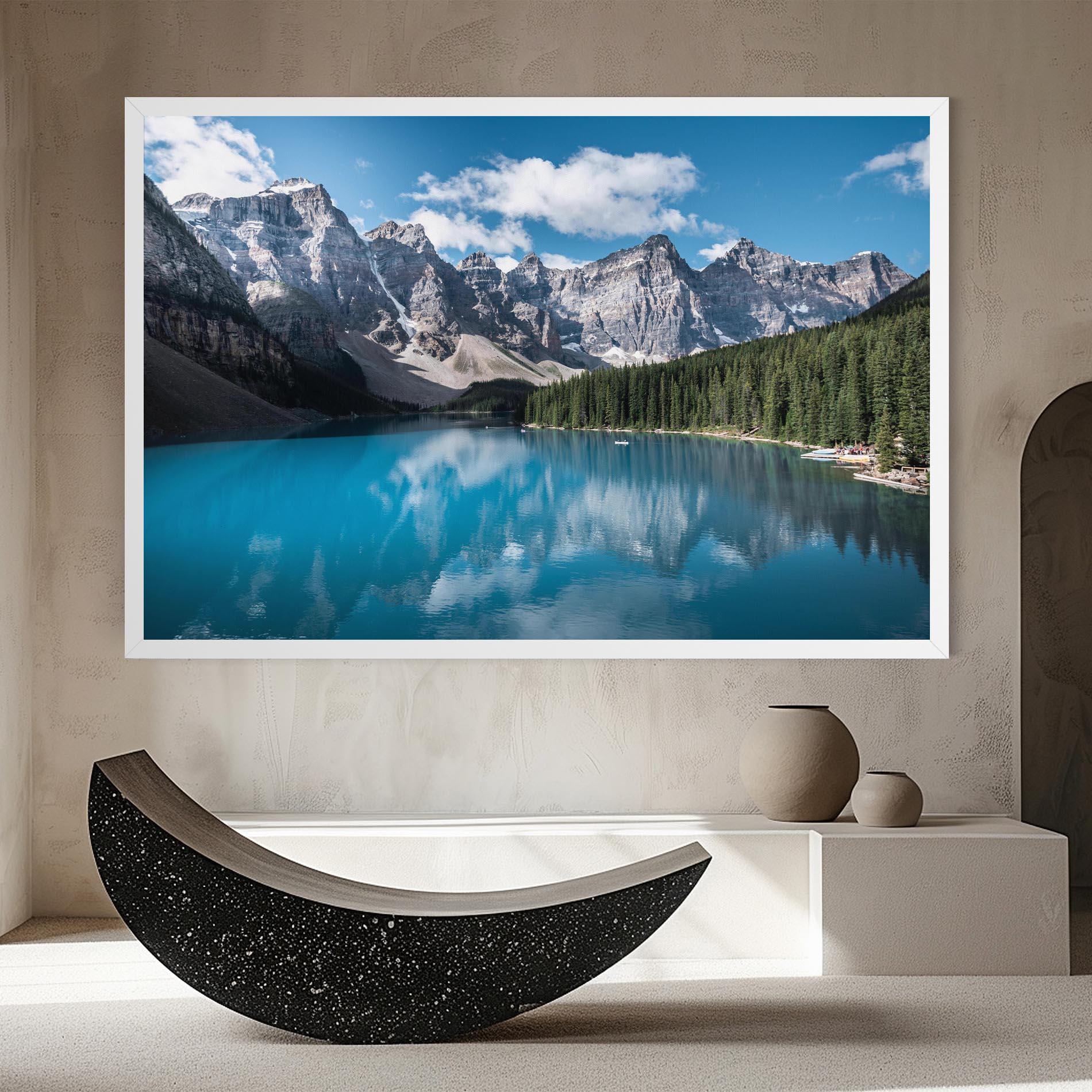 Tablou Canvas Beautiful Lake Canada mockup 8