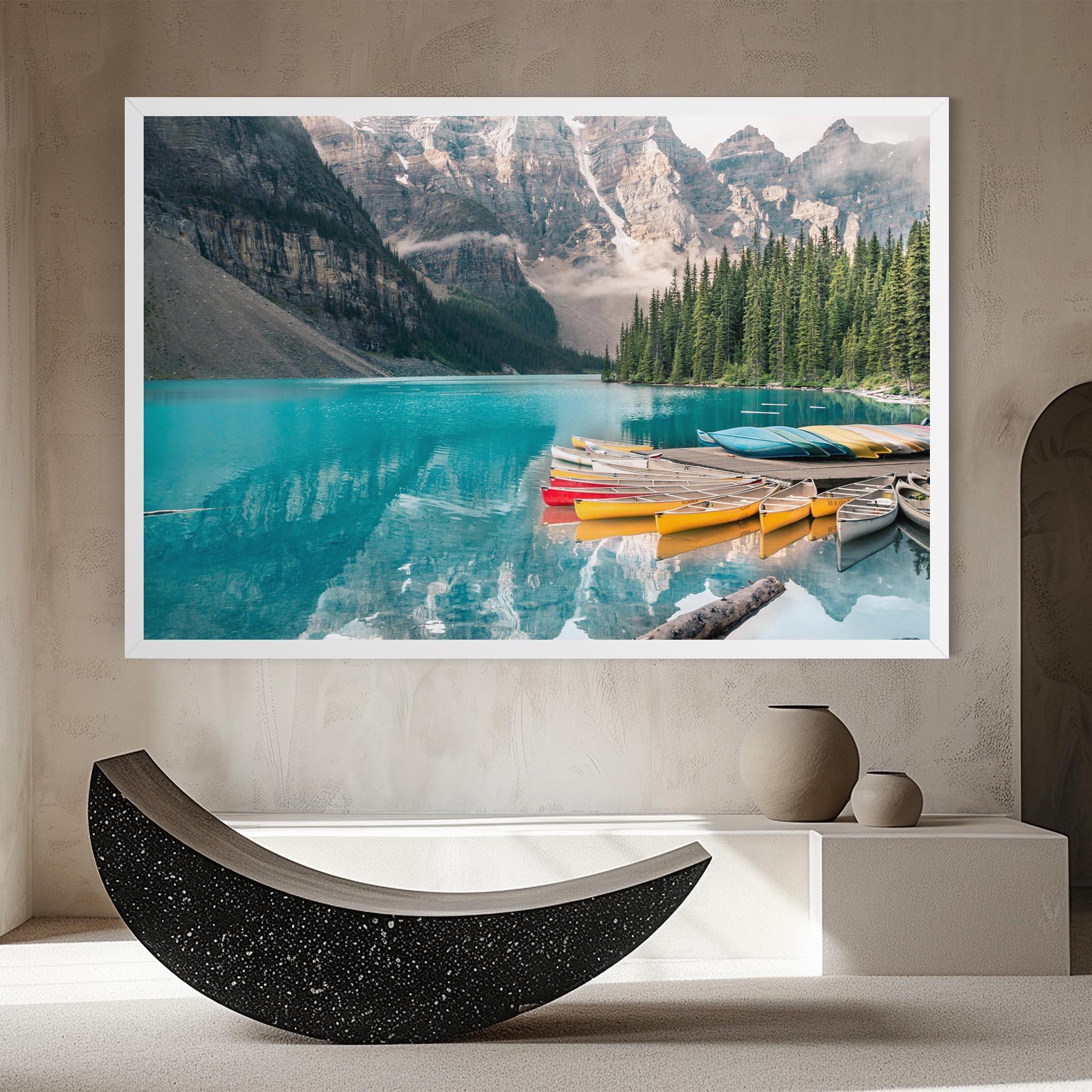 Tablou Canvas Beautiful Moraine Lake mockup 8