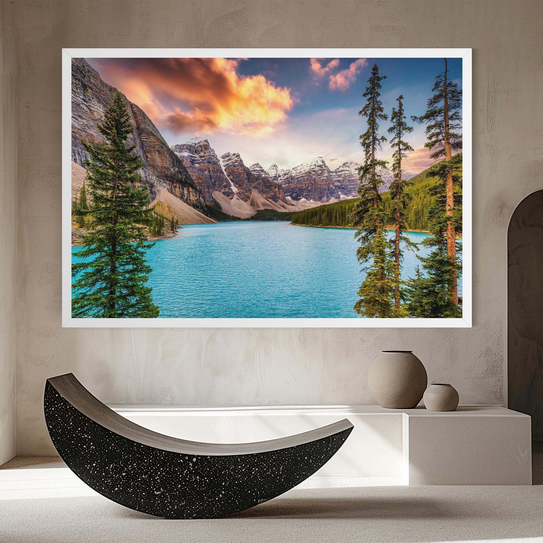 Tablou Canvas Blue Magic Lake mockup 8