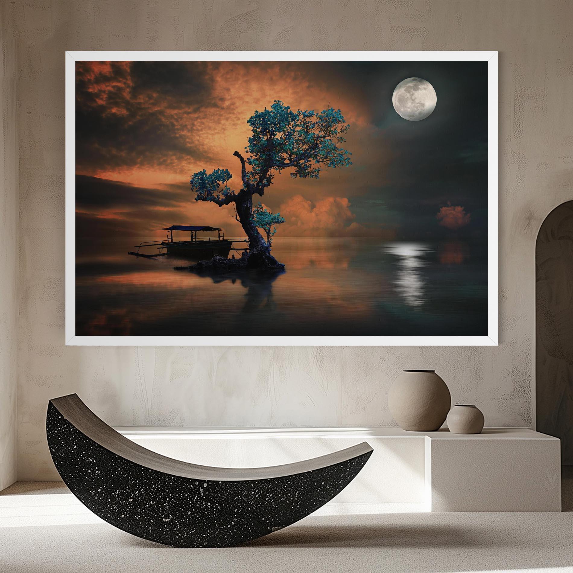 Tablou Canvas Blue Tree mockup 8