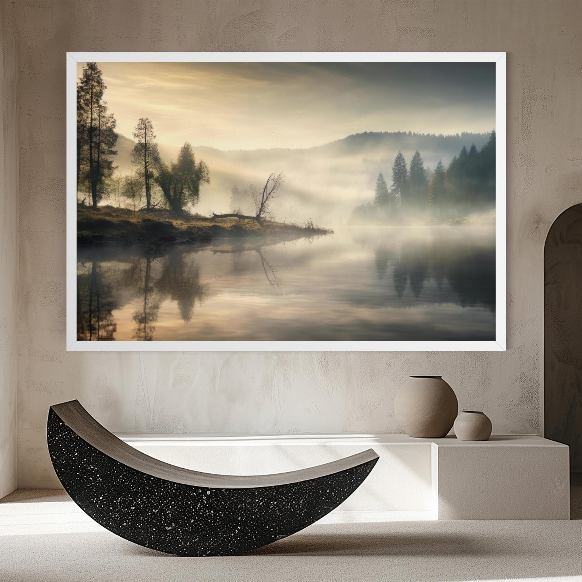 Tablou Canvas Foggy Morning mockup 8