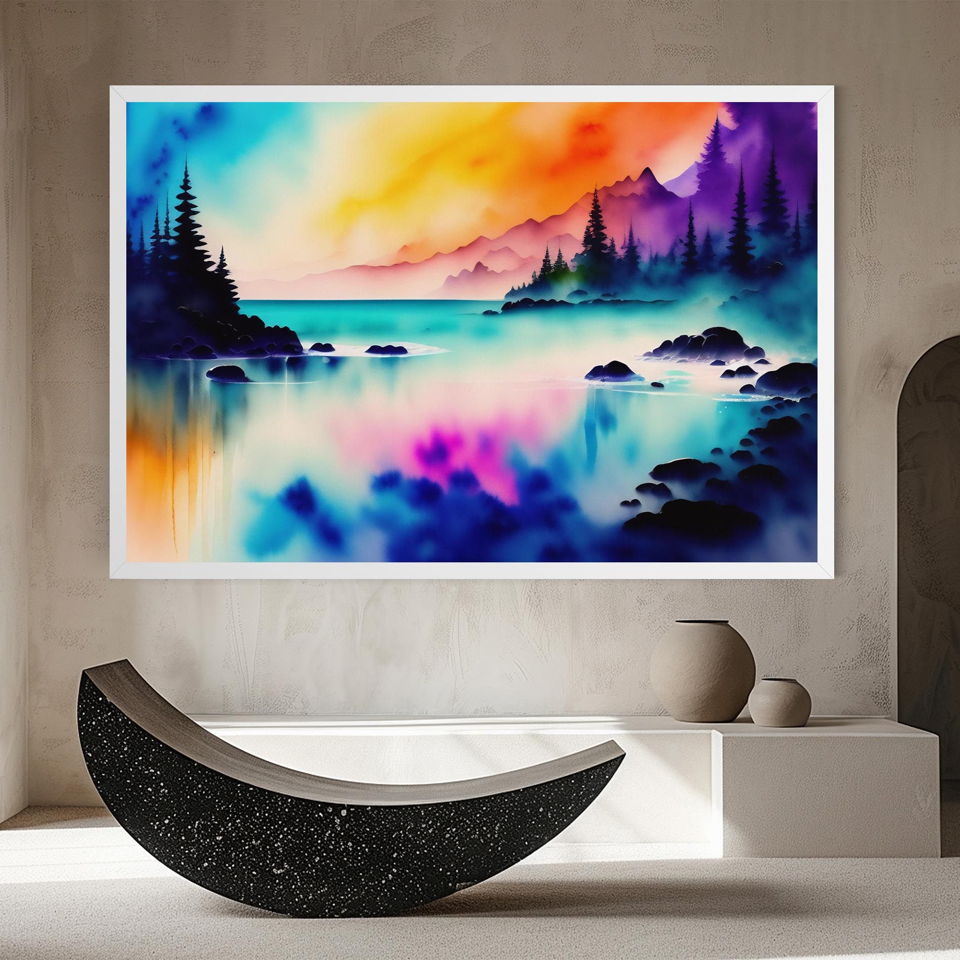 Lake Painting mockup 8