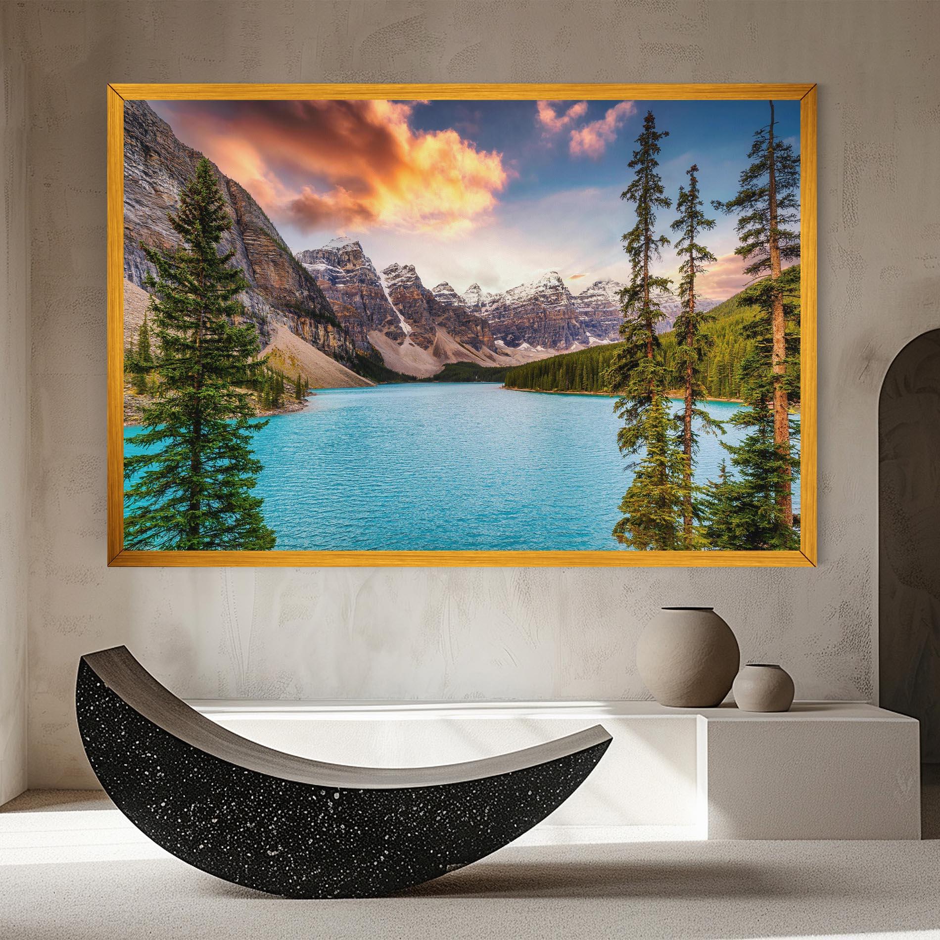 Tablou Canvas Blue Magic Lake mockup 8