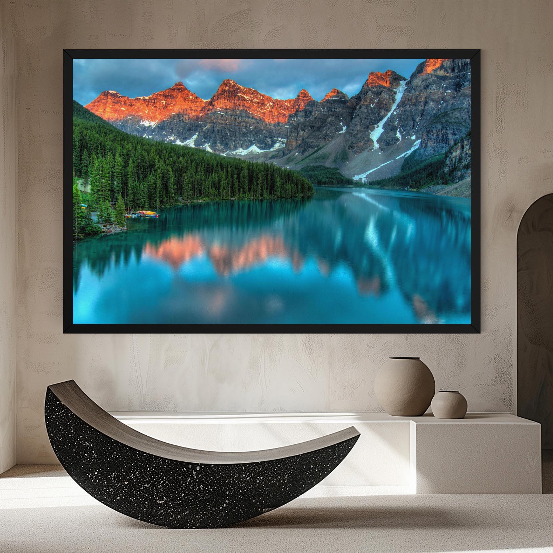 Tablou Canvas Beautiful Blue Lake mockup 8