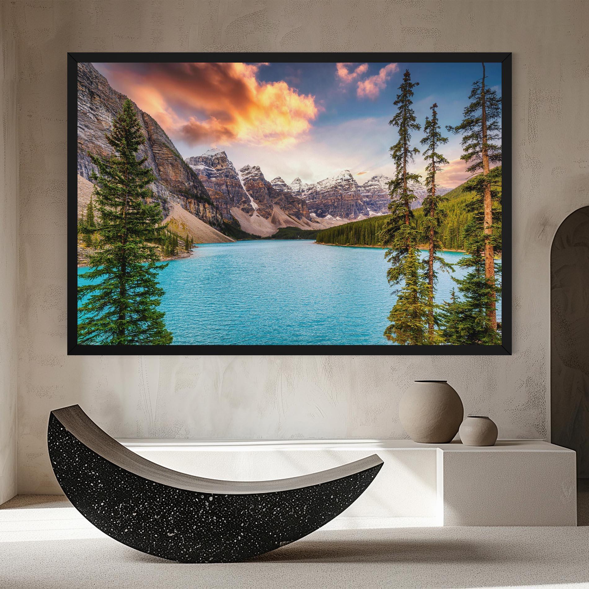 Tablou Canvas Blue Magic Lake mockup 8