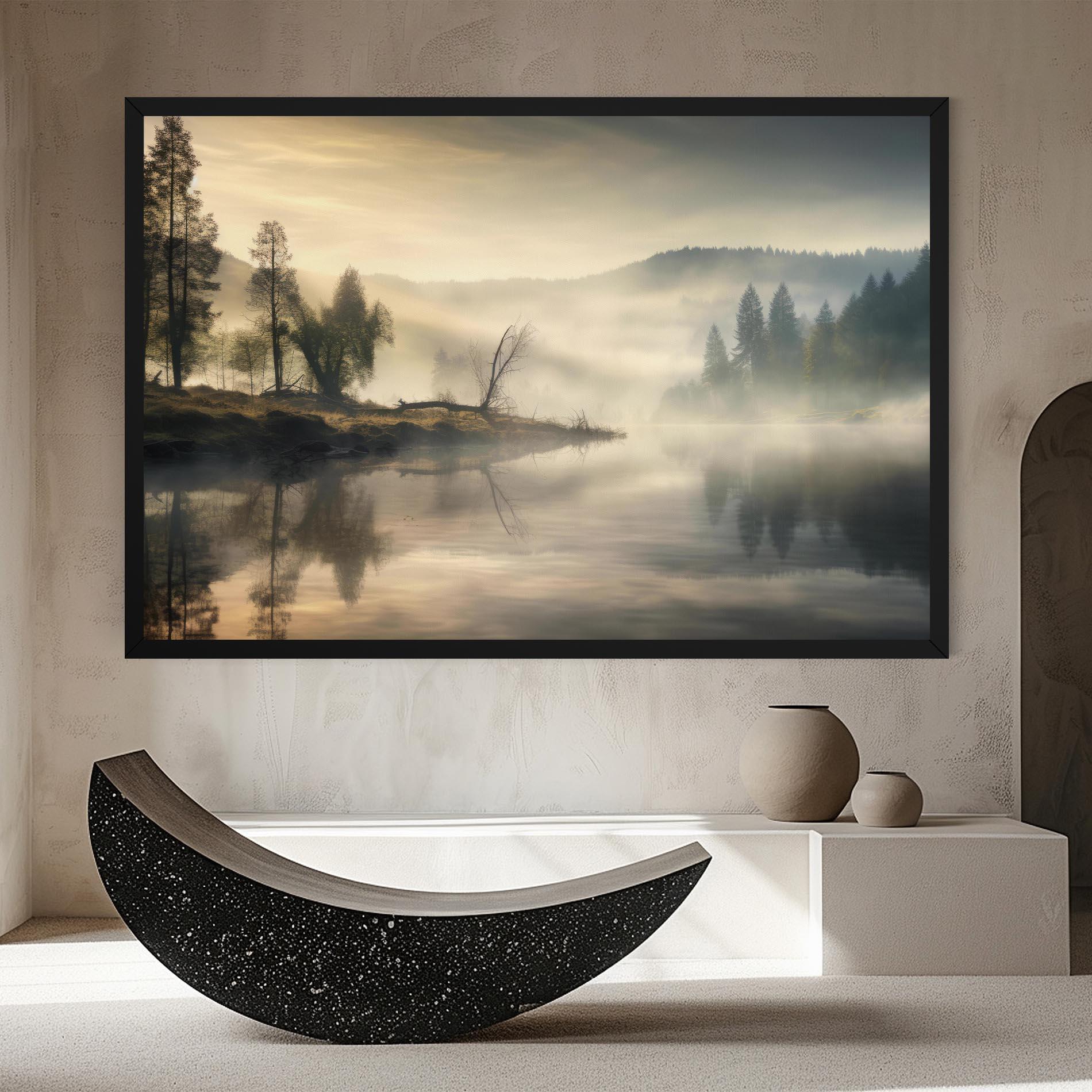 Tablou Canvas Foggy Morning mockup 8